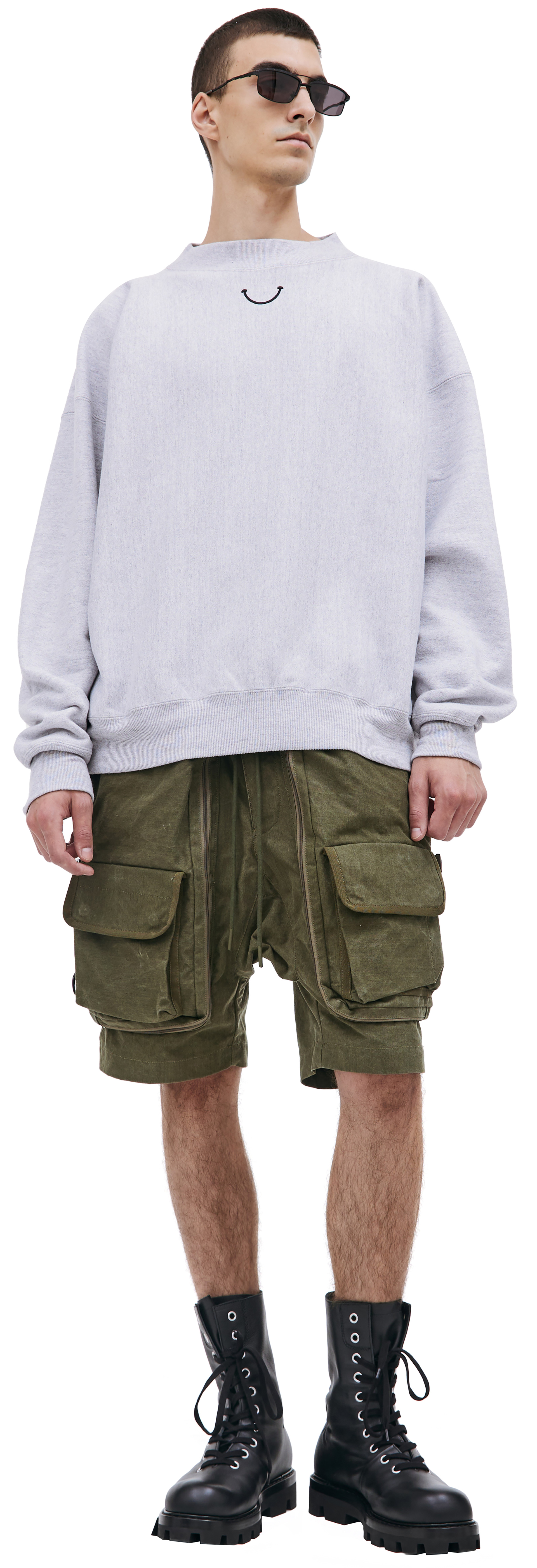 Readymade Серый свитшот с логотипом