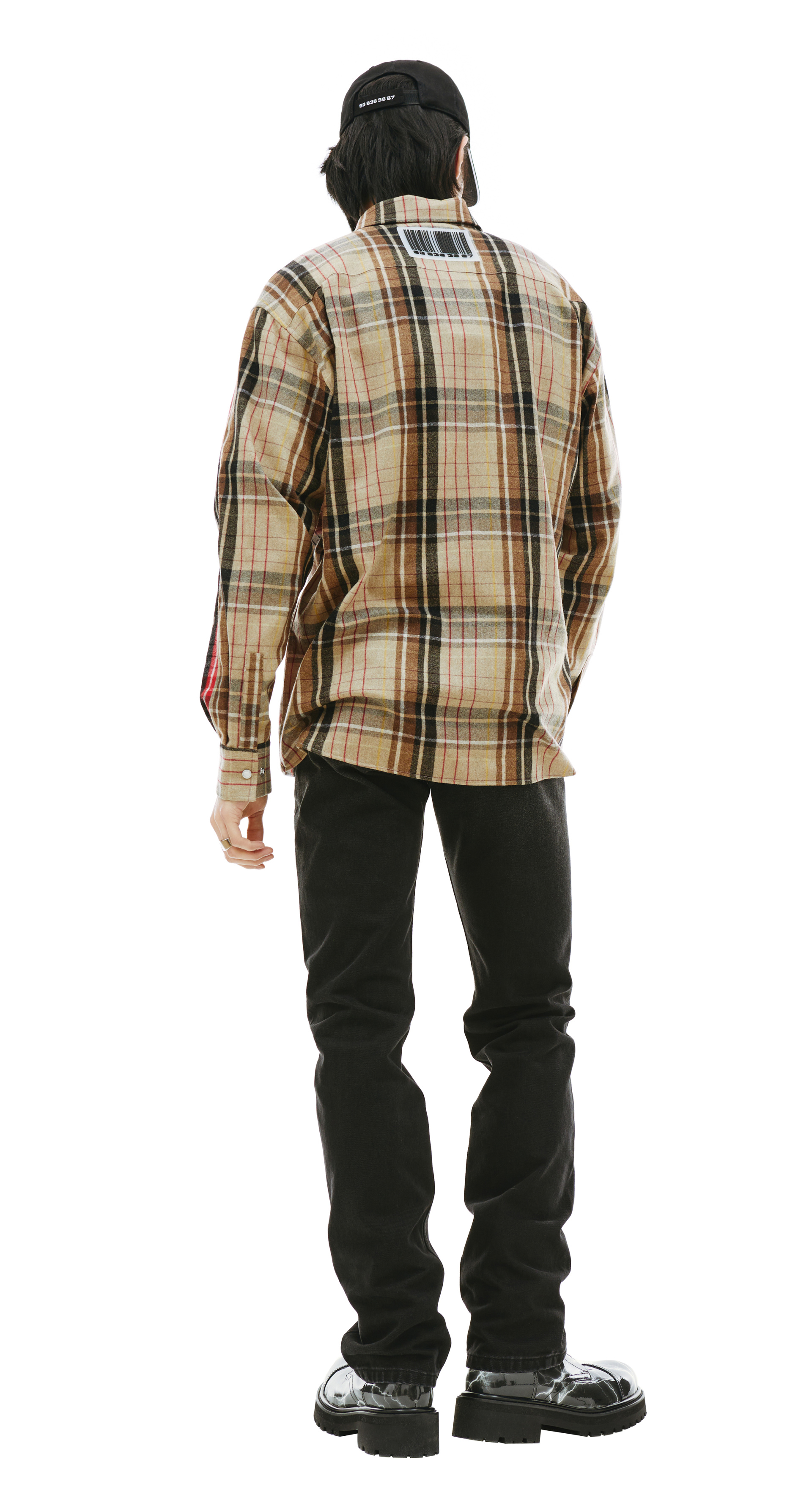 VTMNTS Рубашка Barcode в клетку