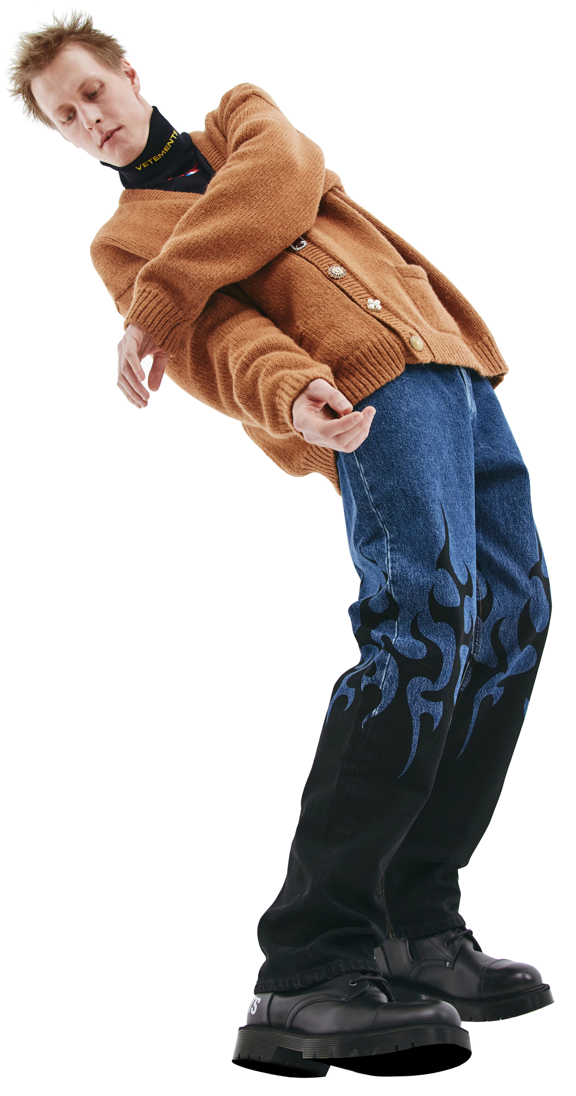 VETEMENTS Шерстяной кардиган с декоративными пуговицами