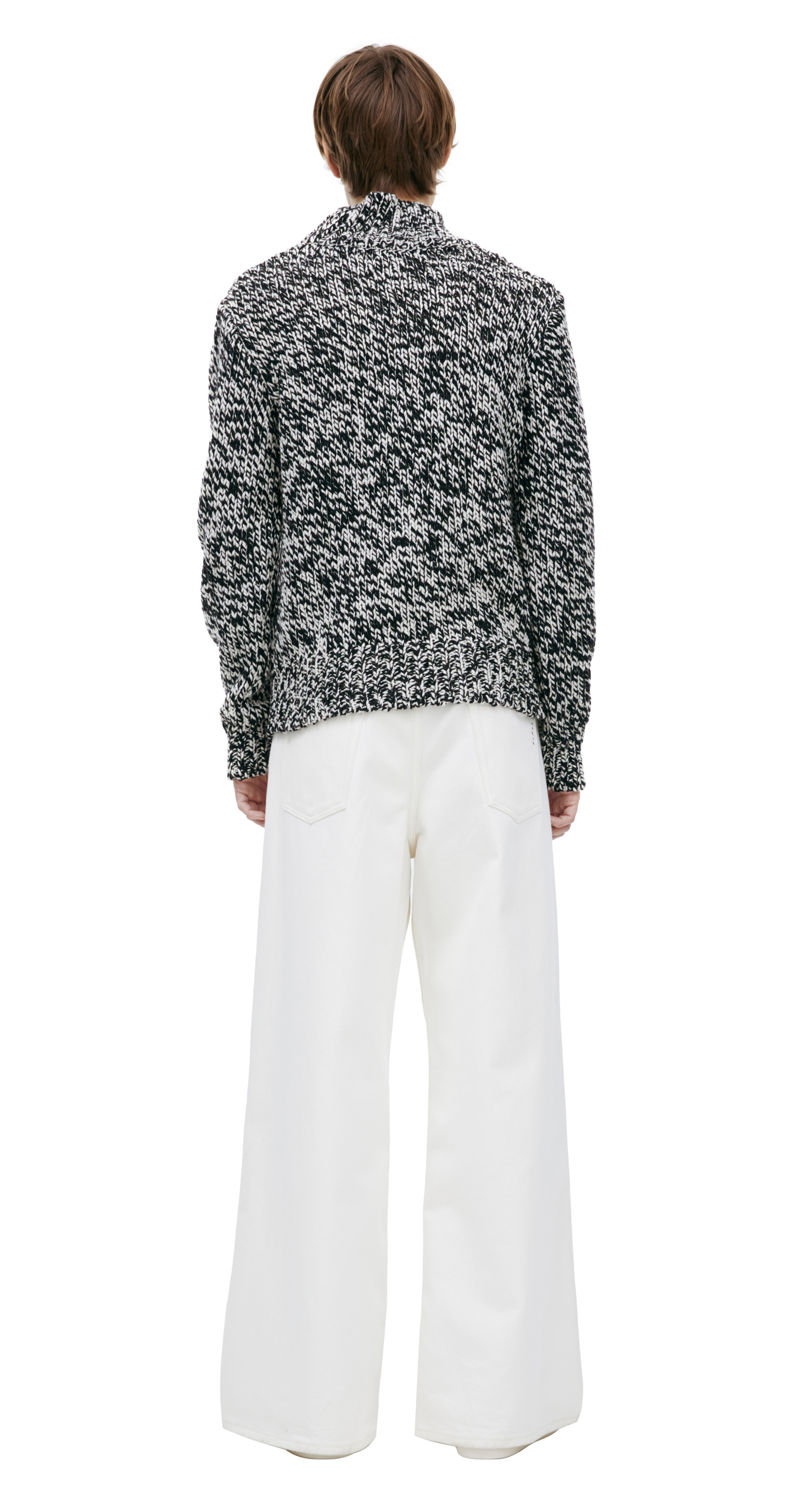 Dries Van Noten Вязаный свитер из шерсти