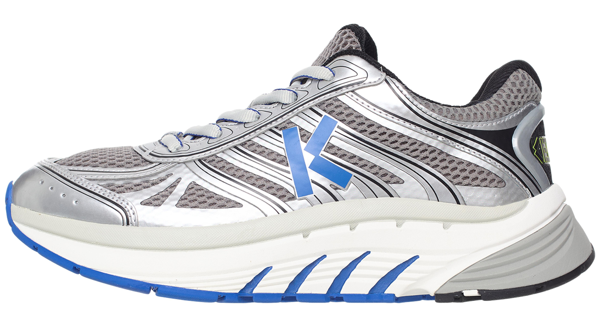 KENZO Серебристые кроссовки с логотипом