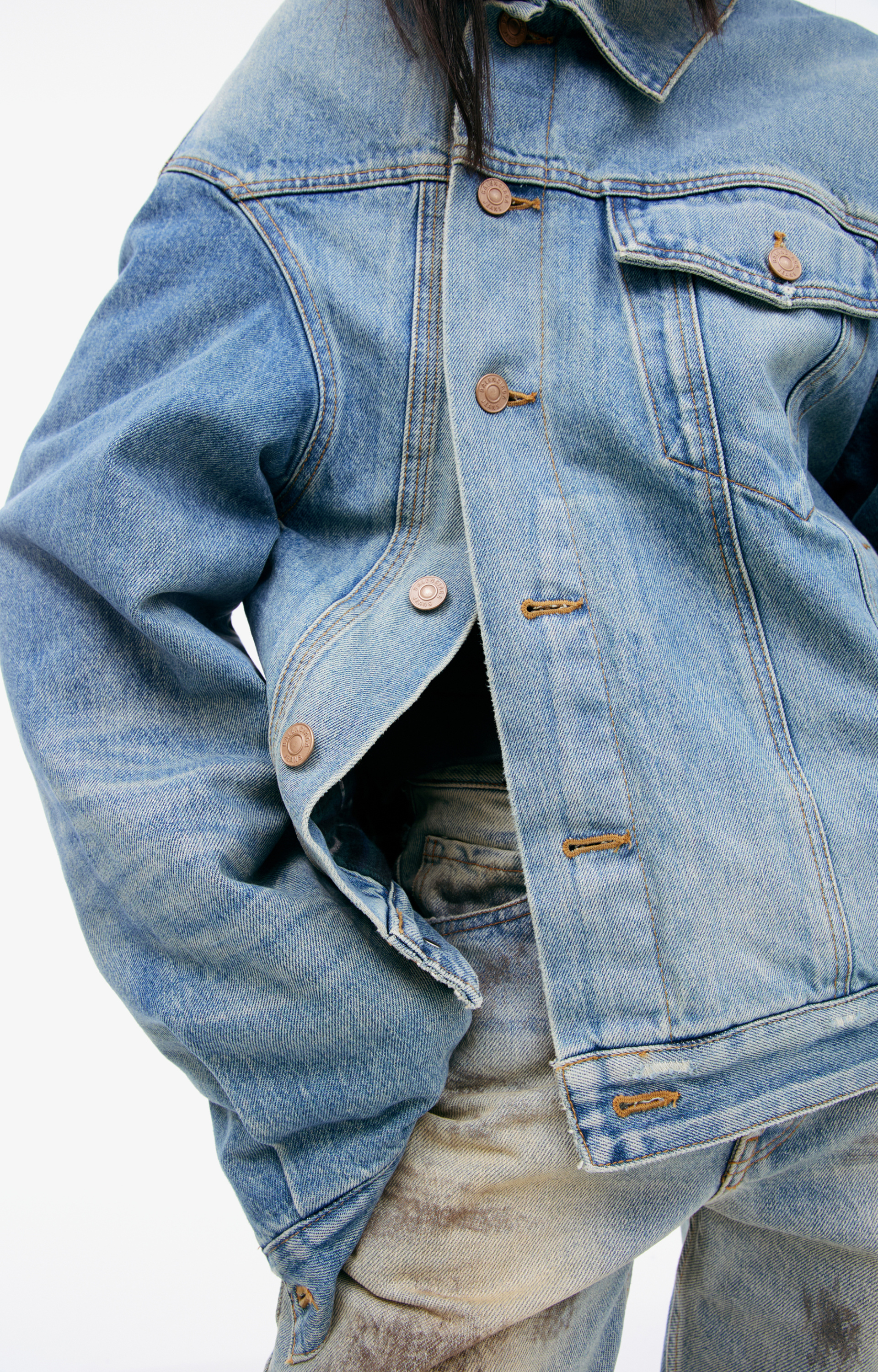 Balenciaga Асимметричная куртка из денима