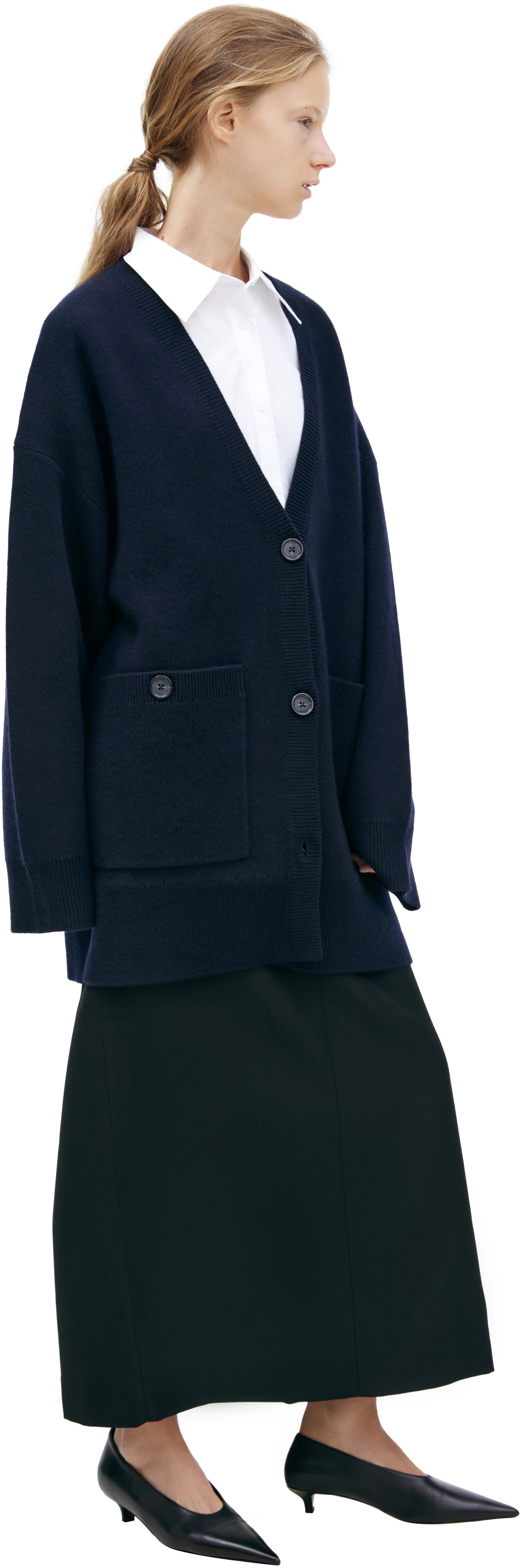 TOTEME Синий кардиган из кашемира