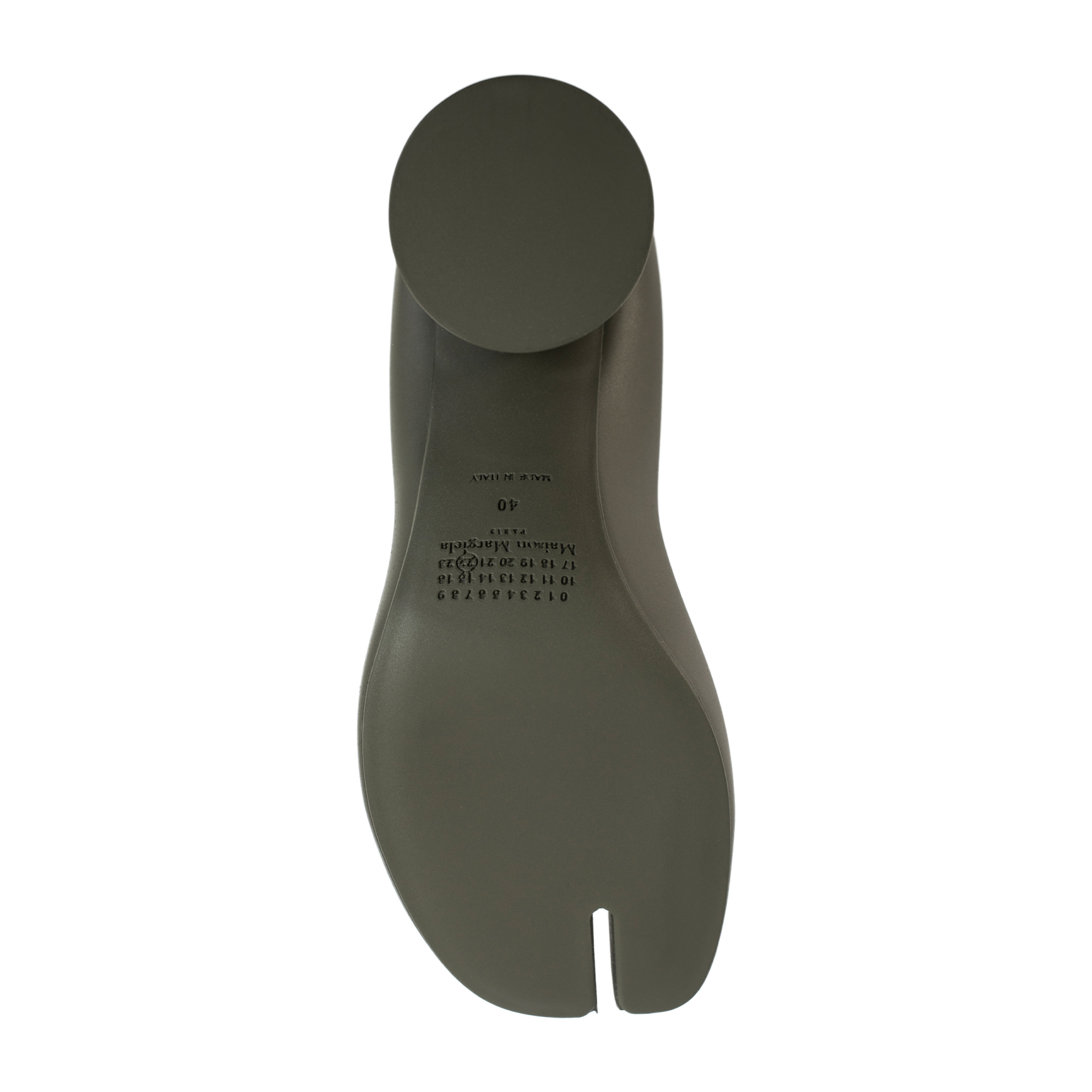 Maison Margiela Зеленые туфли Tabi