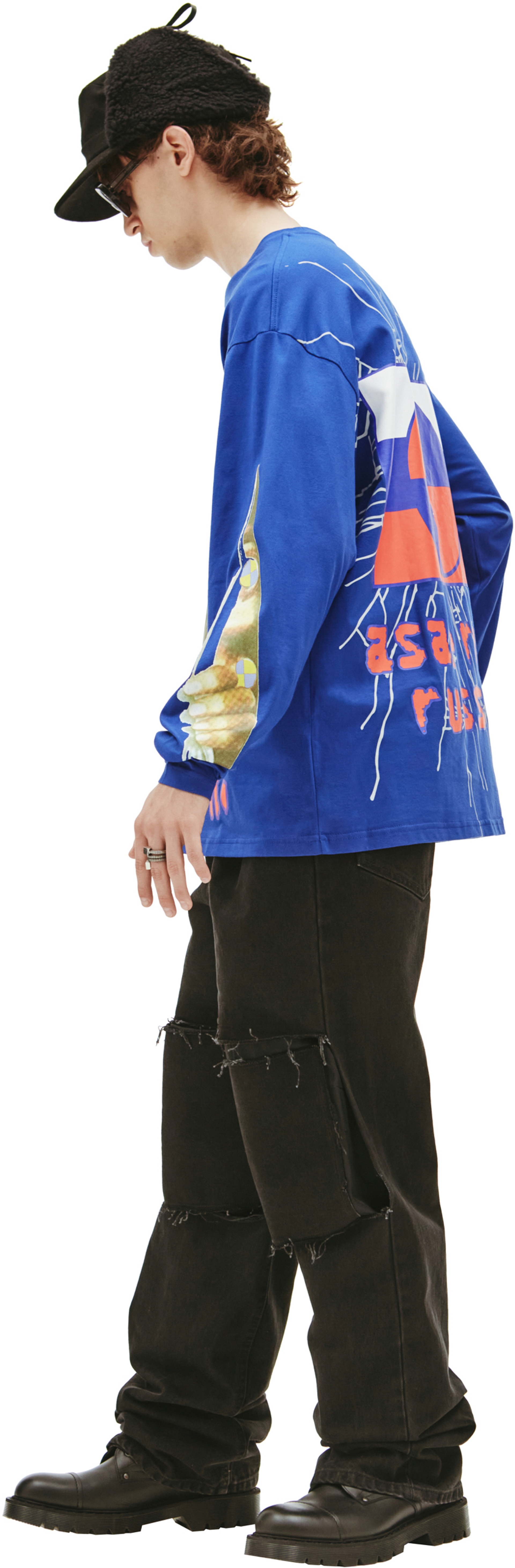 AWGE Синий лонгслив IN-GEN