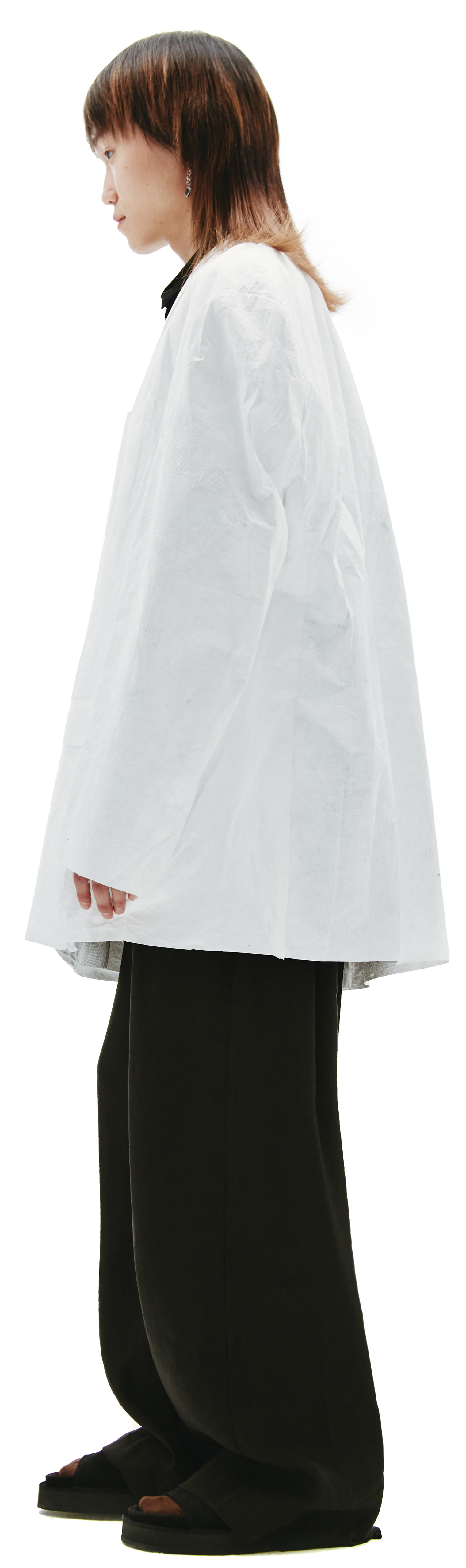 Raf Simons Белый пиджак из тайвека