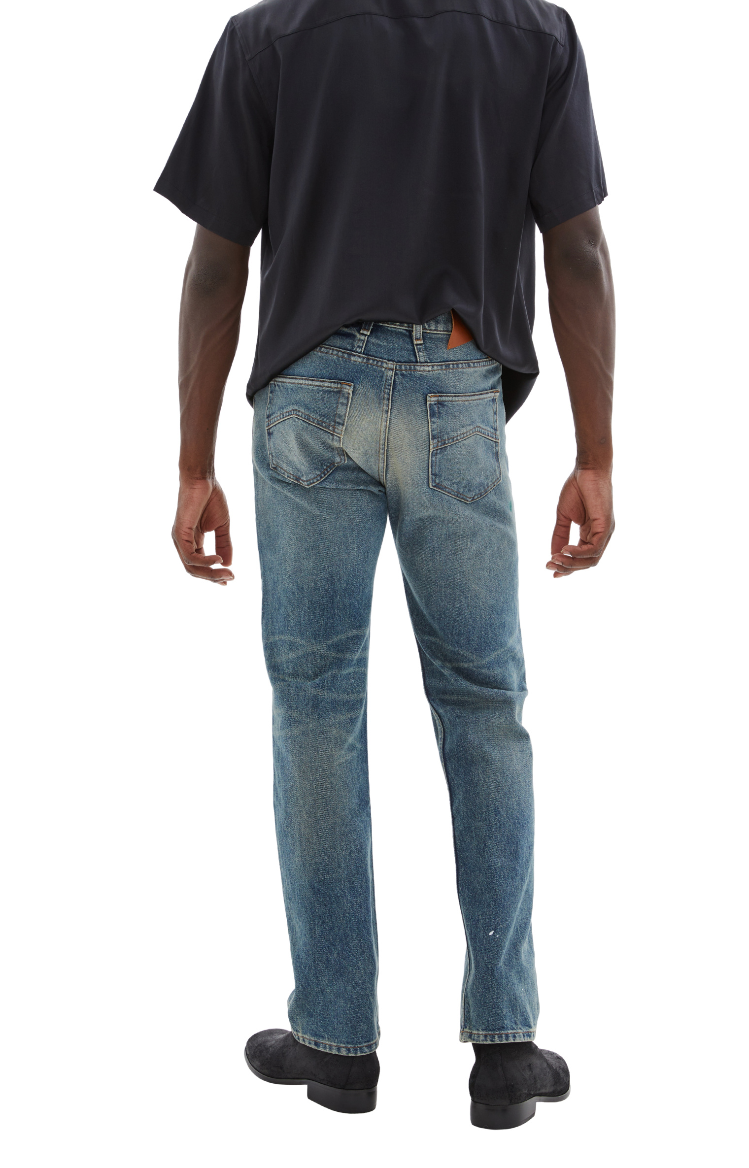RHUDE Джинсы с эффектом потертости
