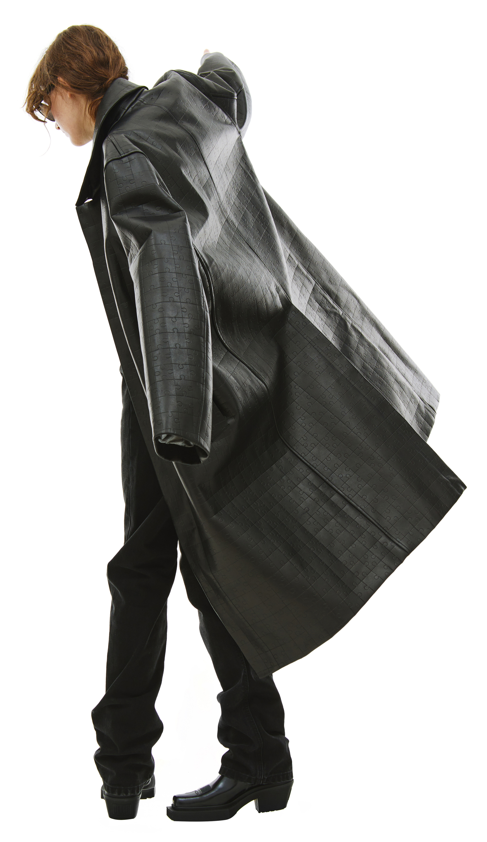 VTMNTS Кожаное оверсайз пальто