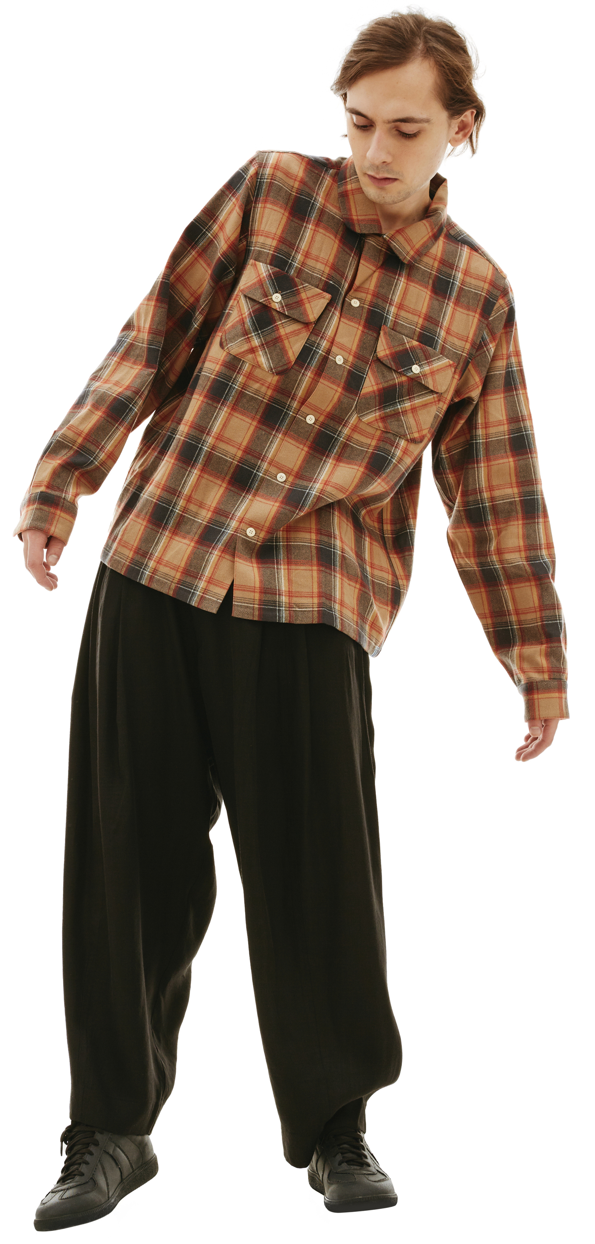 visvim Рубашка Boomer в клетку