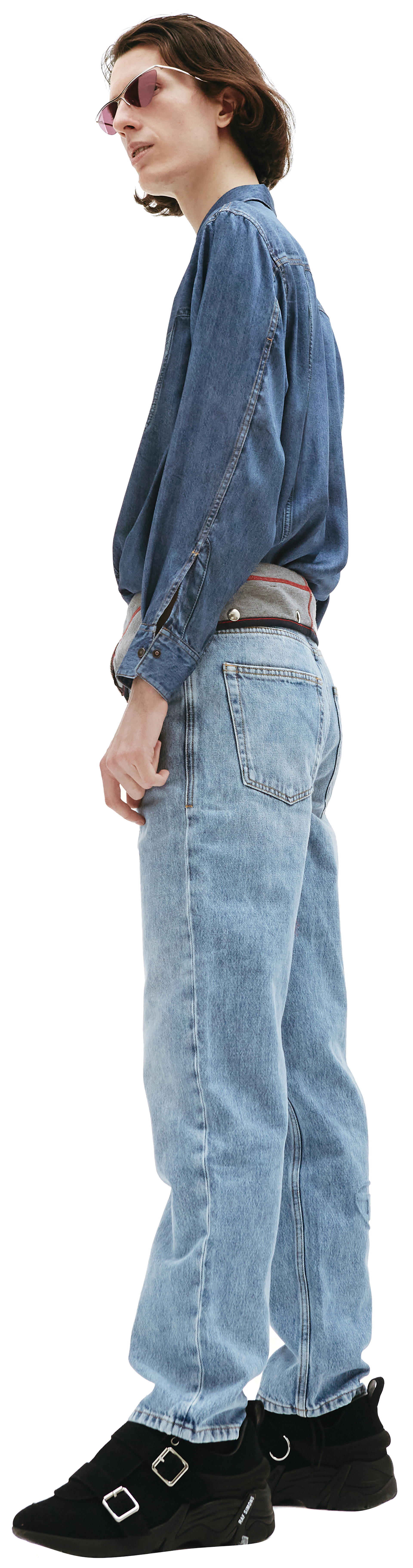 Diesel Прямые джинсы с текстильным поясом