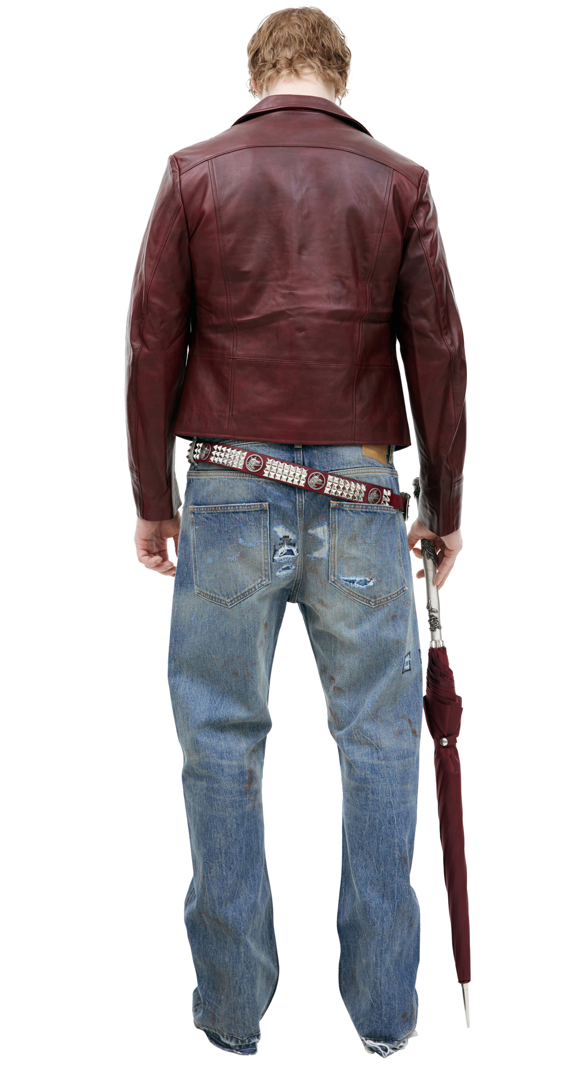 Enfants Riches Déprimés Красная куртка из кожи