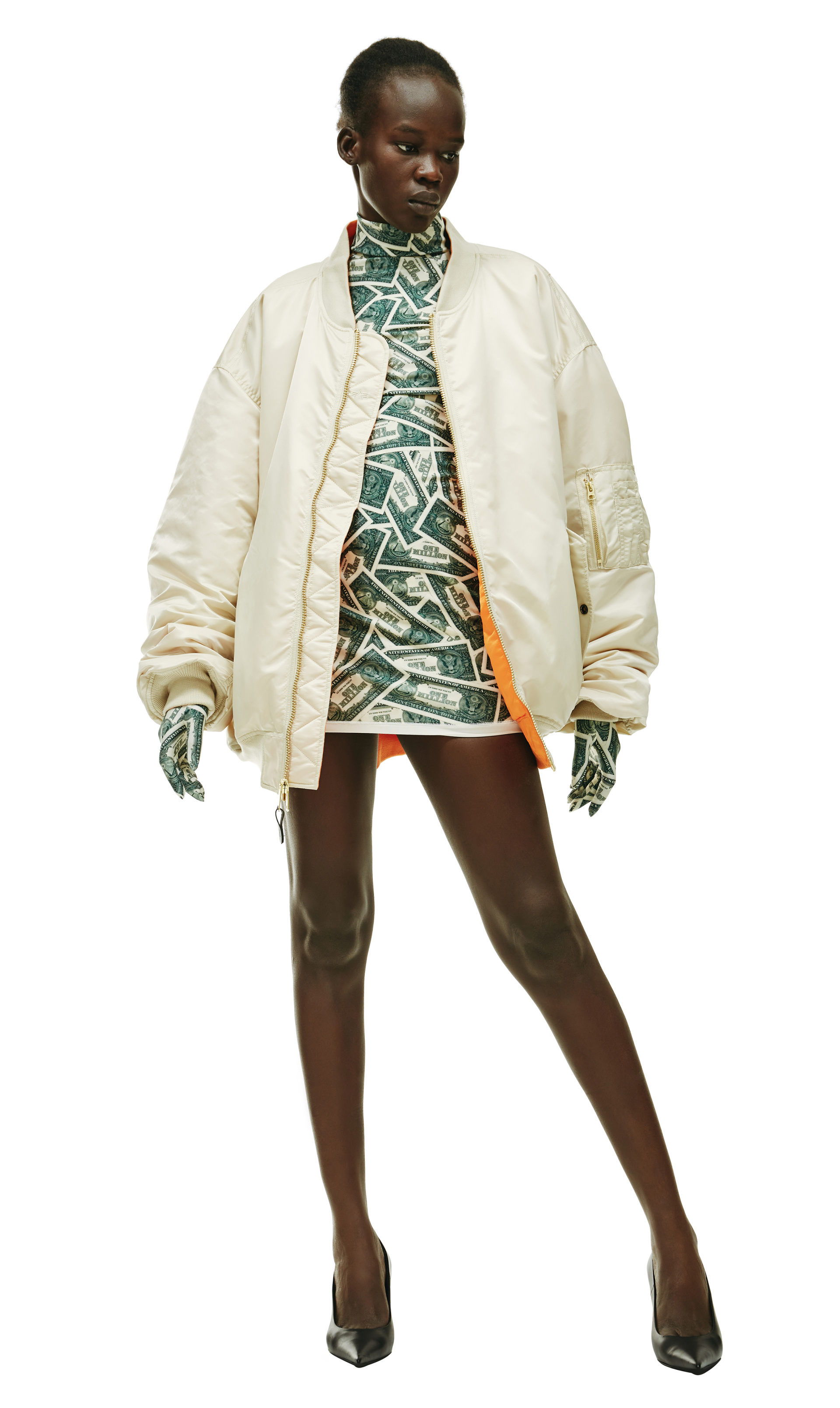 VETEMENTS Двусторонний бомбер VETEMENTS X ALPHA INDUSTRIES