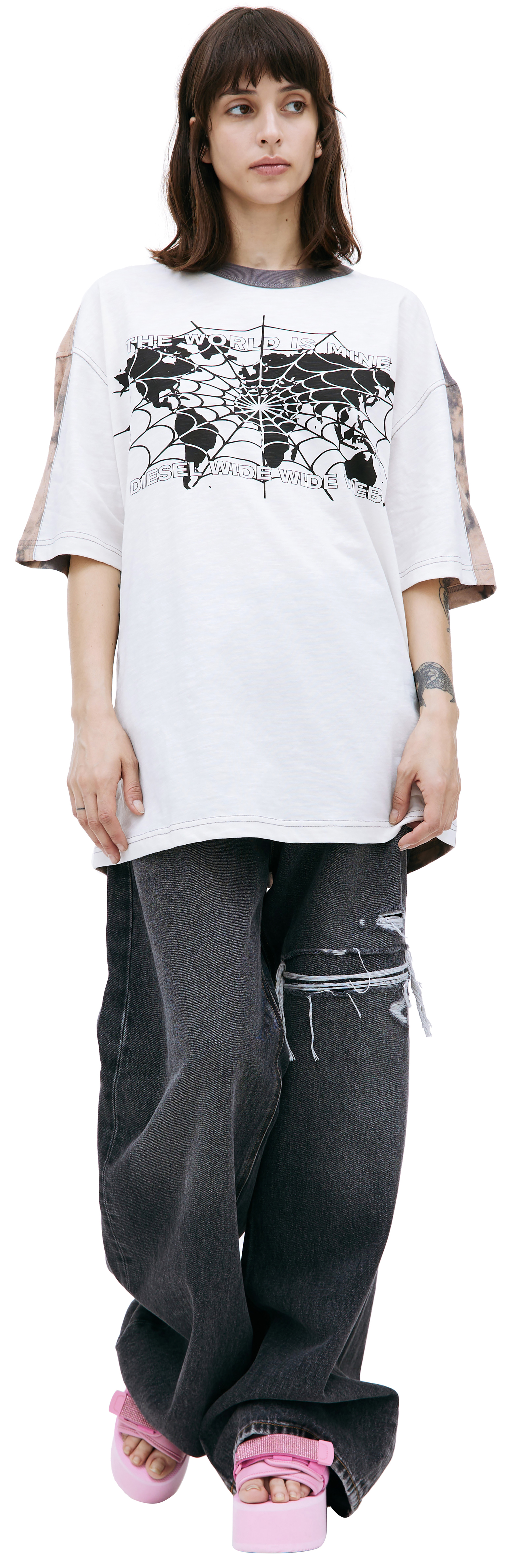 Diesel Футболка T-Wesher с эффектом тай-дай