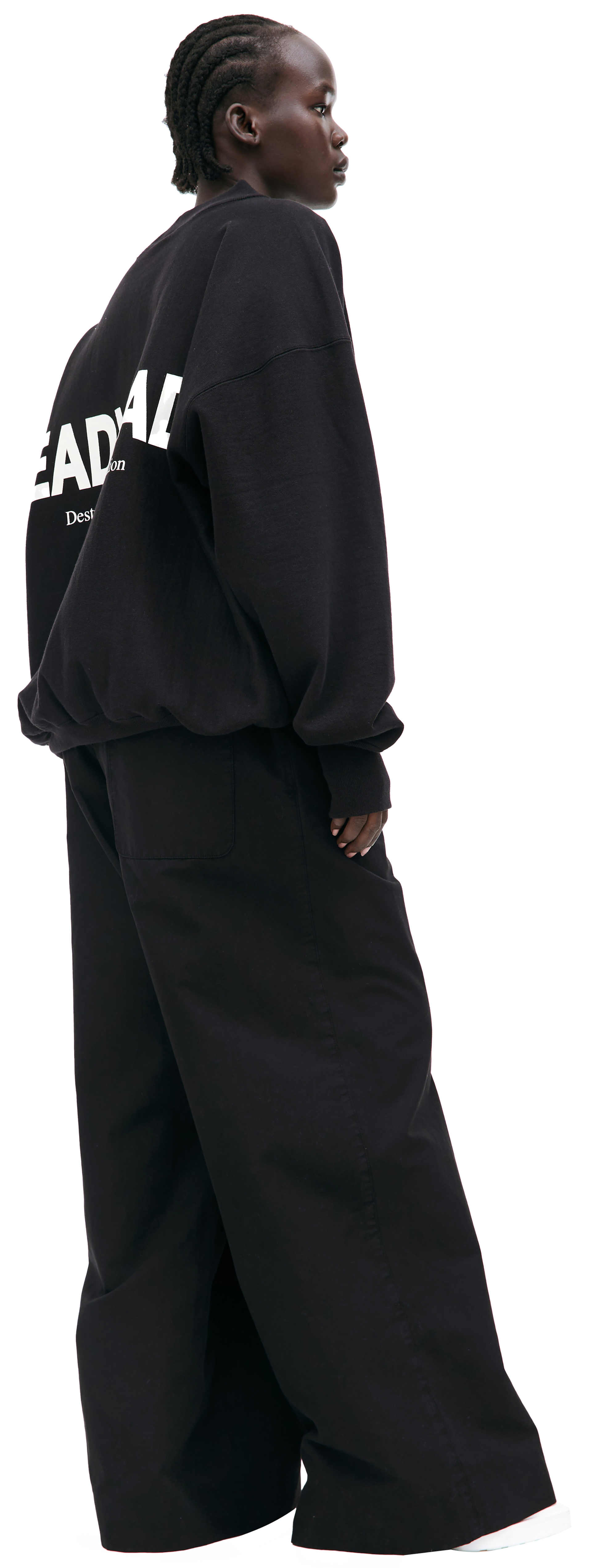 Readymade Черный свитшот с логотипом