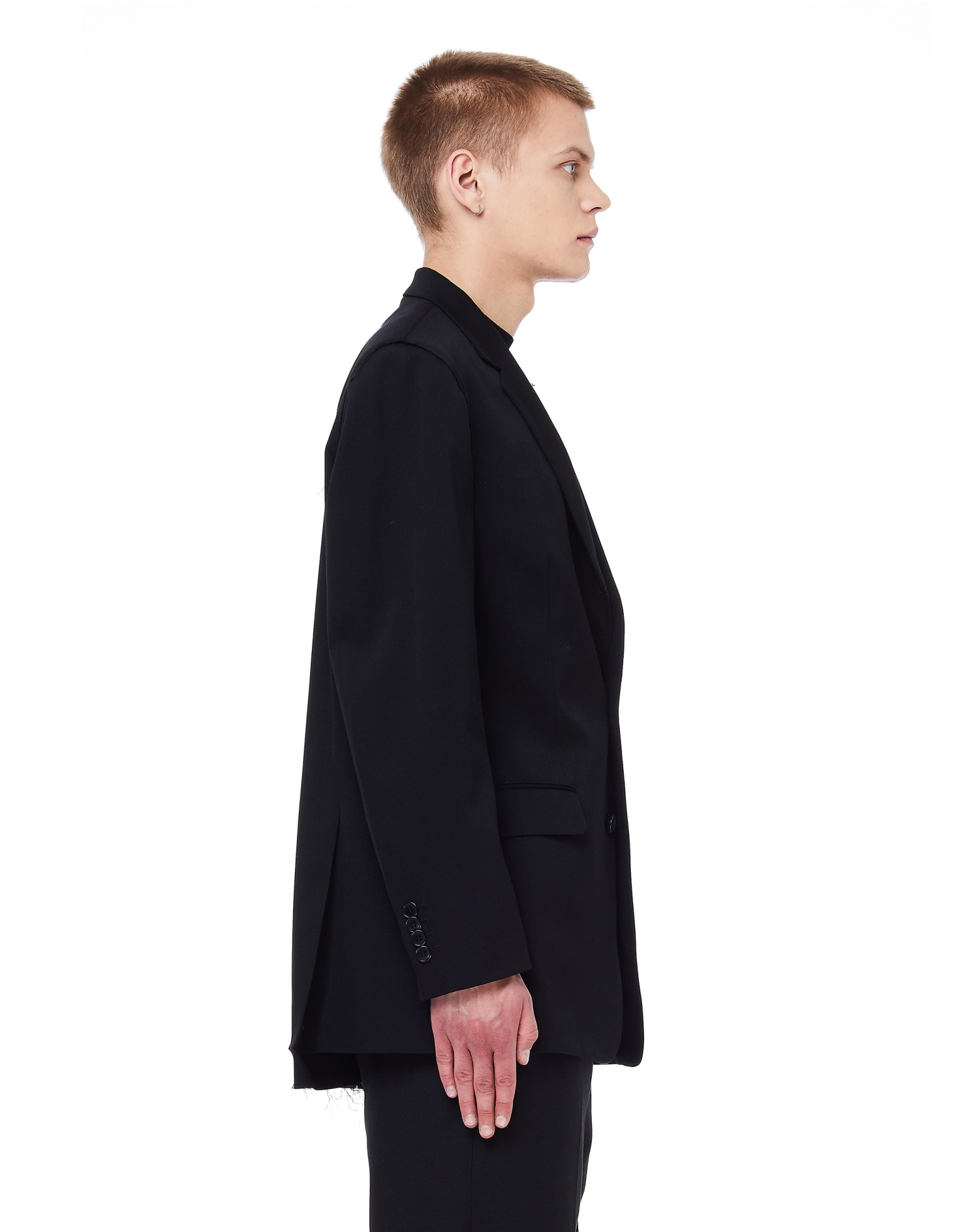 VETEMENTS Шерстяной пиджак с нашивкой на рукаве