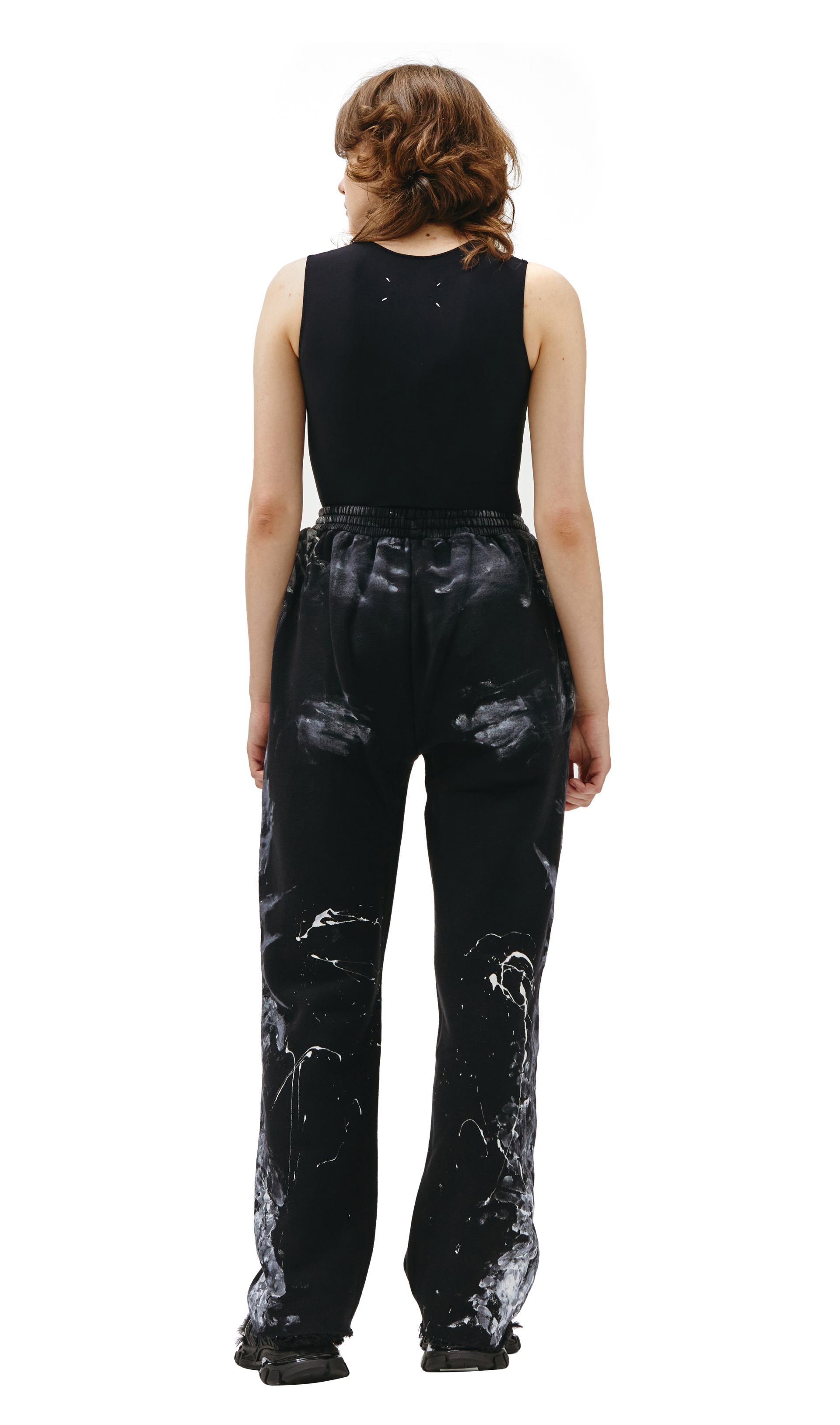 Balenciaga Черные брюки с контрастными пятнами