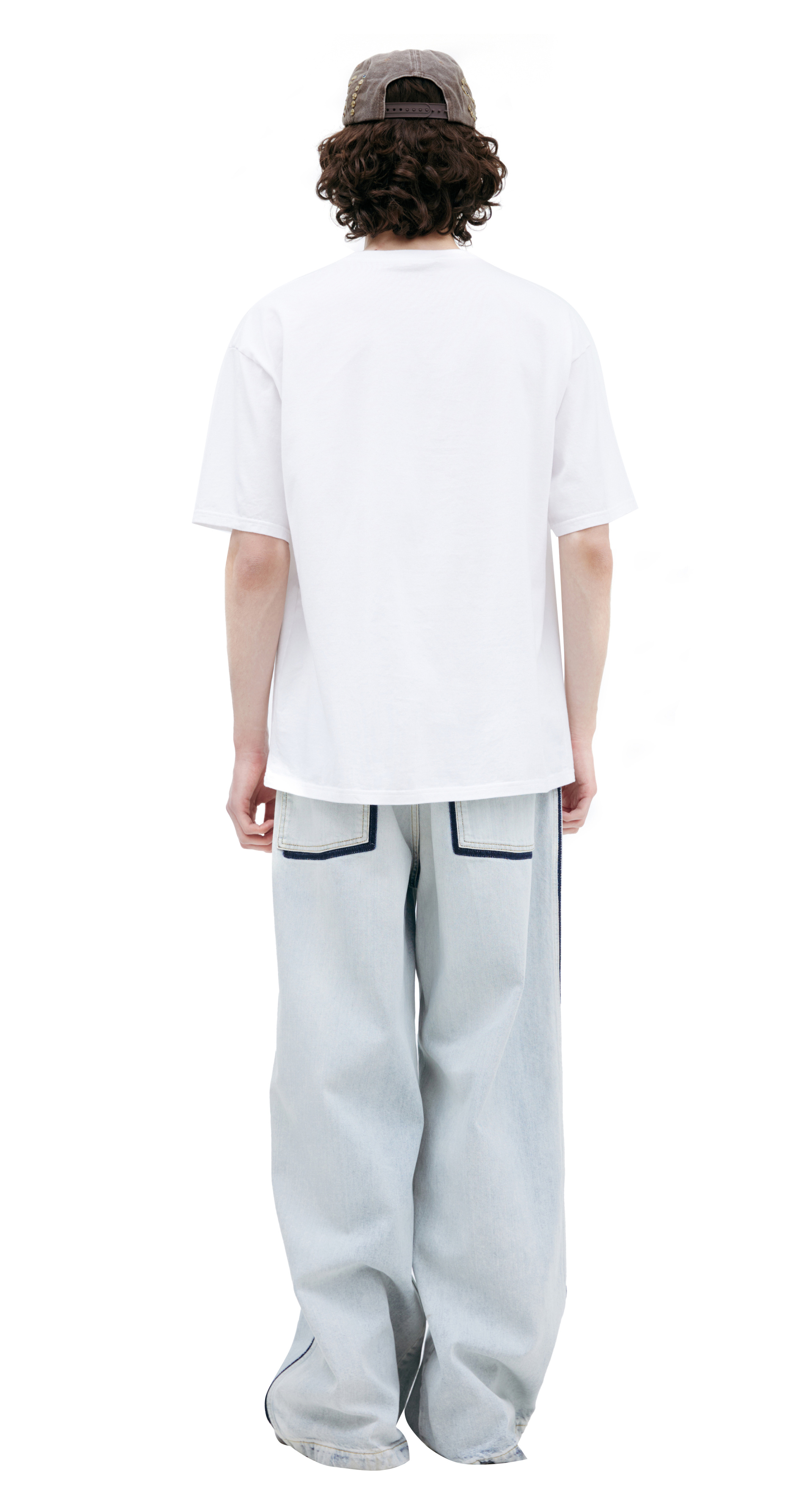 Undercover Белая футболка с принтом