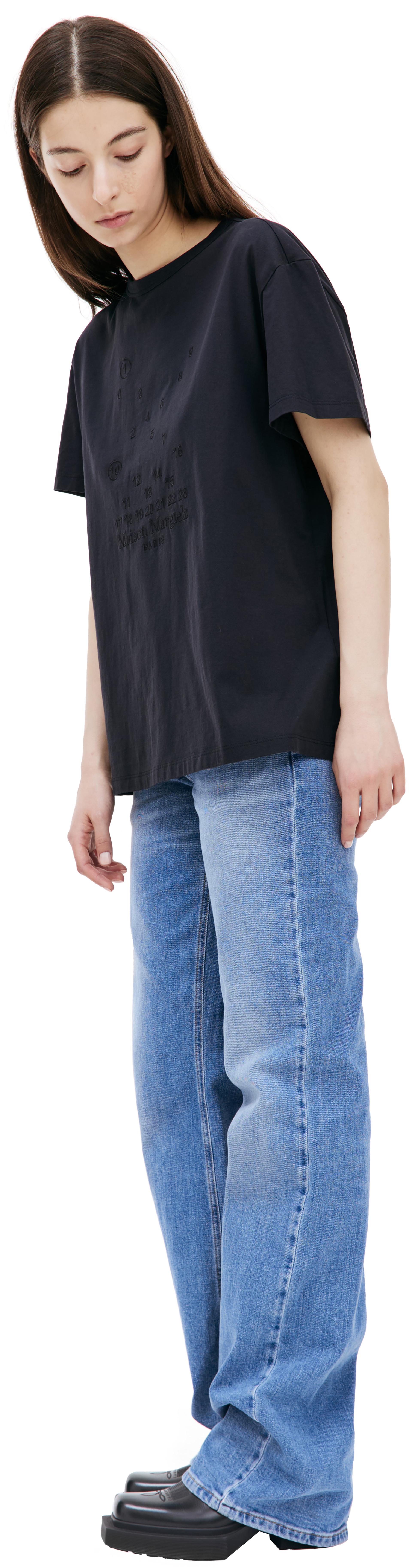 Maison Margiela Футболка с вышивкой логотипа