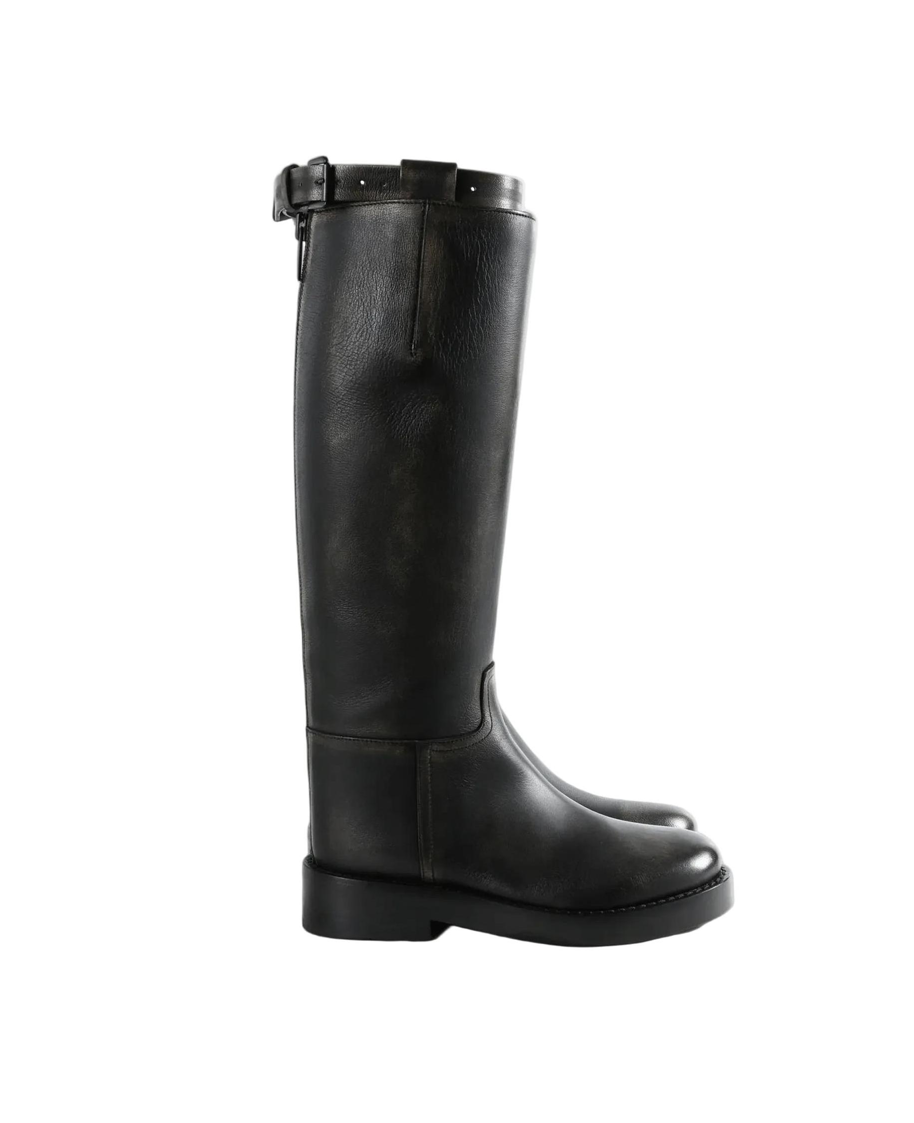 Ann Demeulemeester Кожаные сапоги STAN RIDING