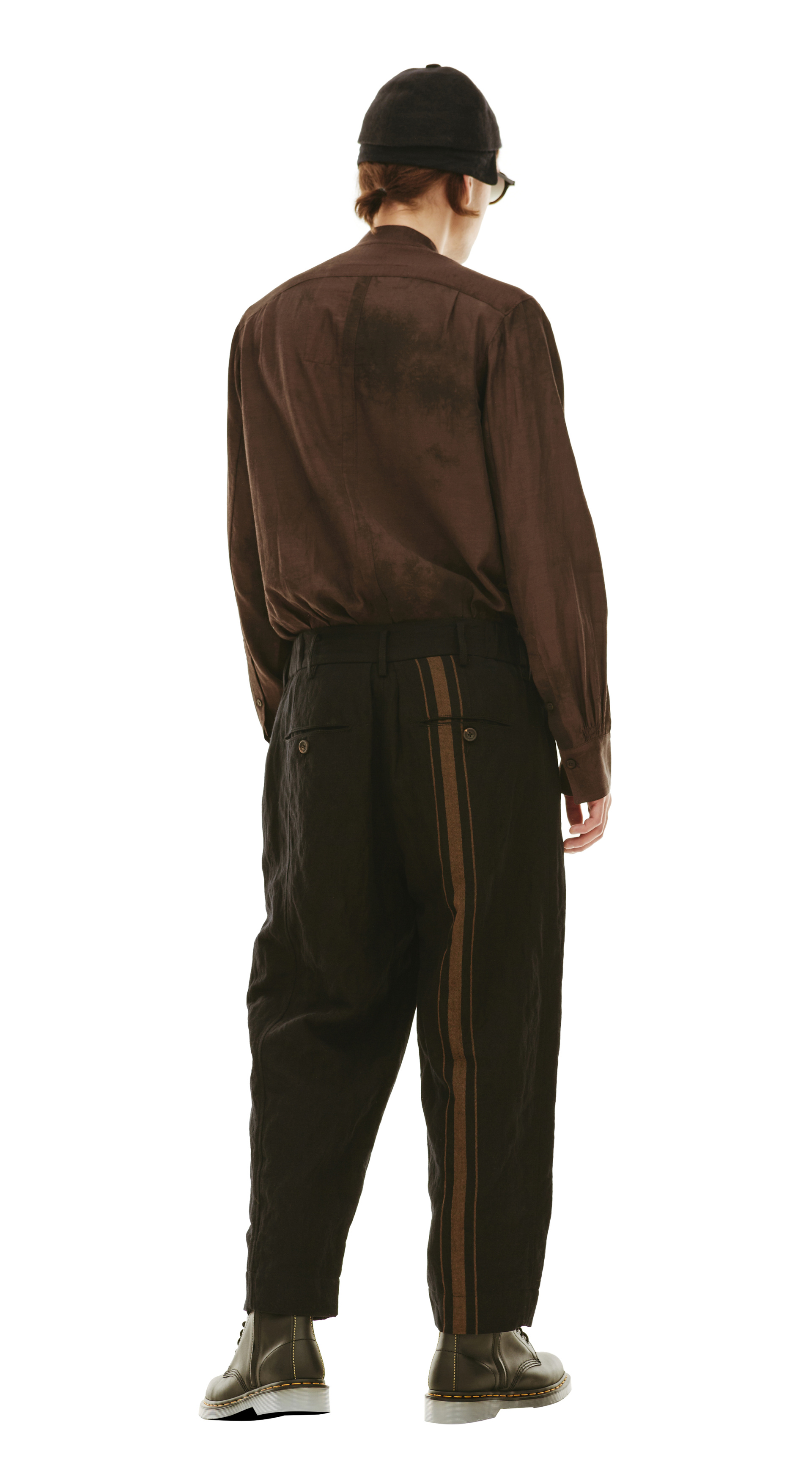 Ziggy Chen Свободные брюки с контрастной полоской