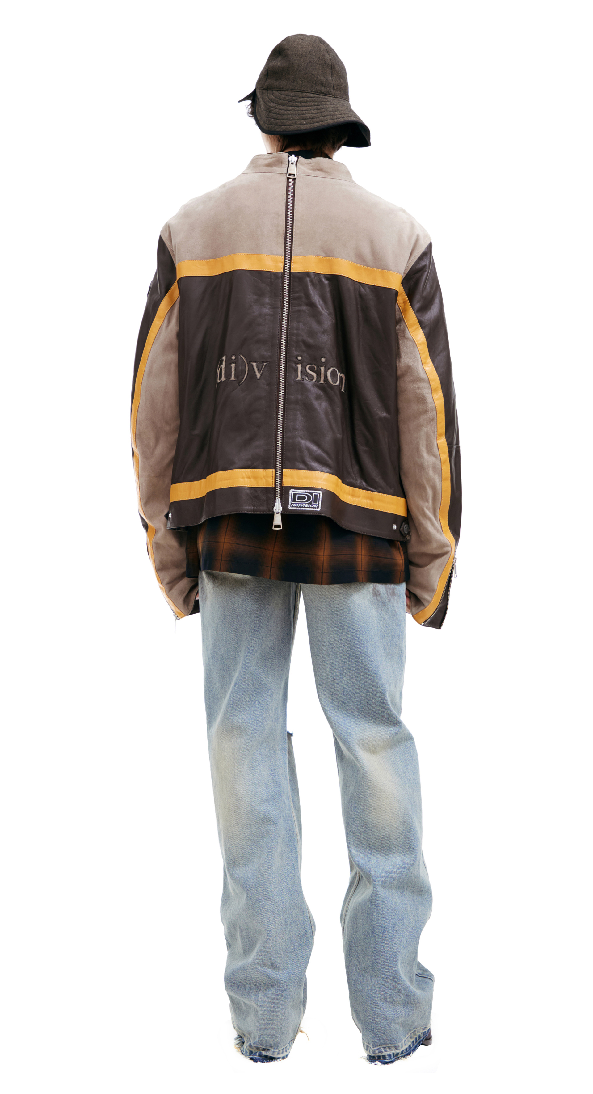 (di)vision Кожаная куртка с логотипом