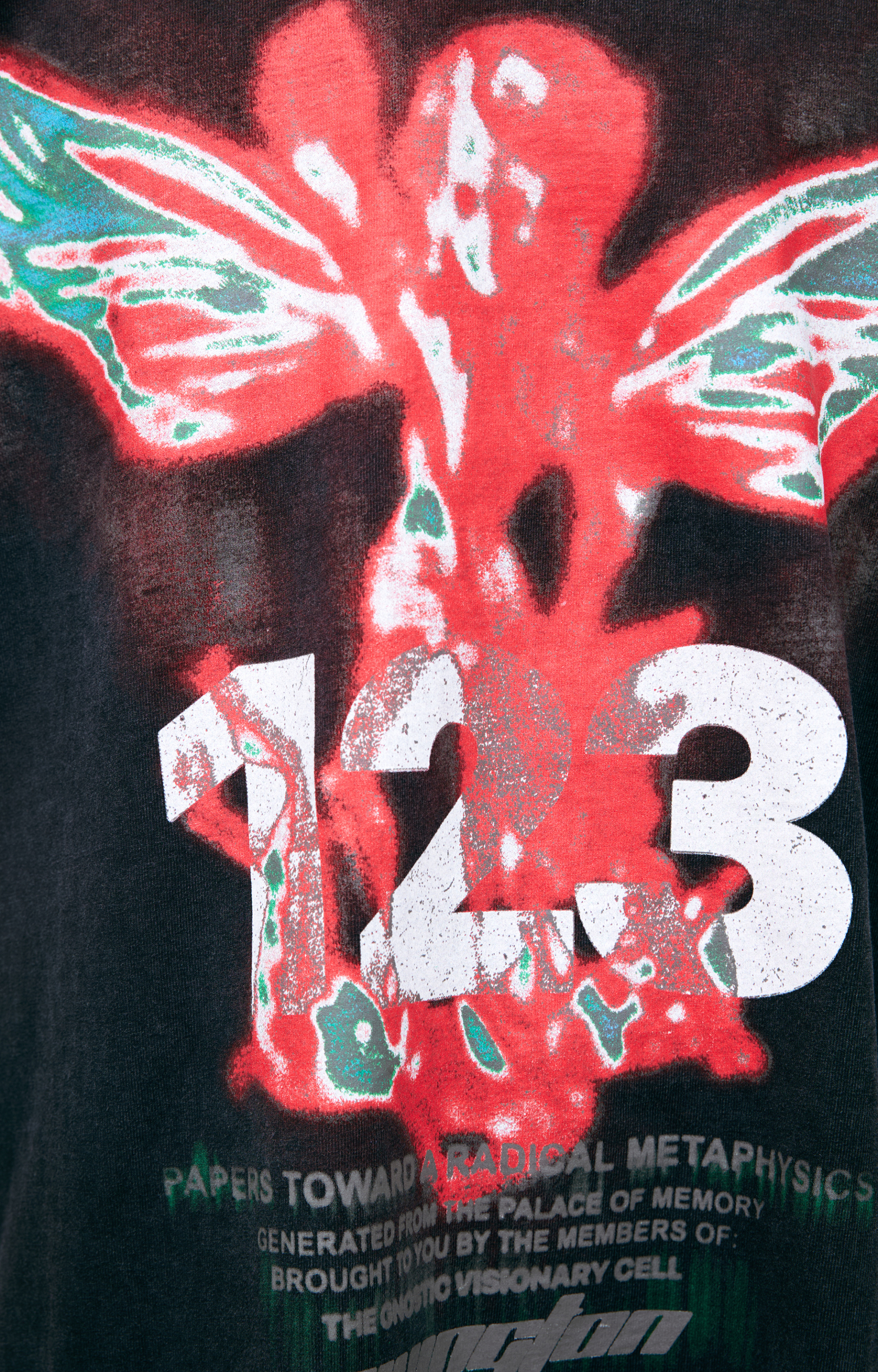 RRR123 Серая футболка с принтом