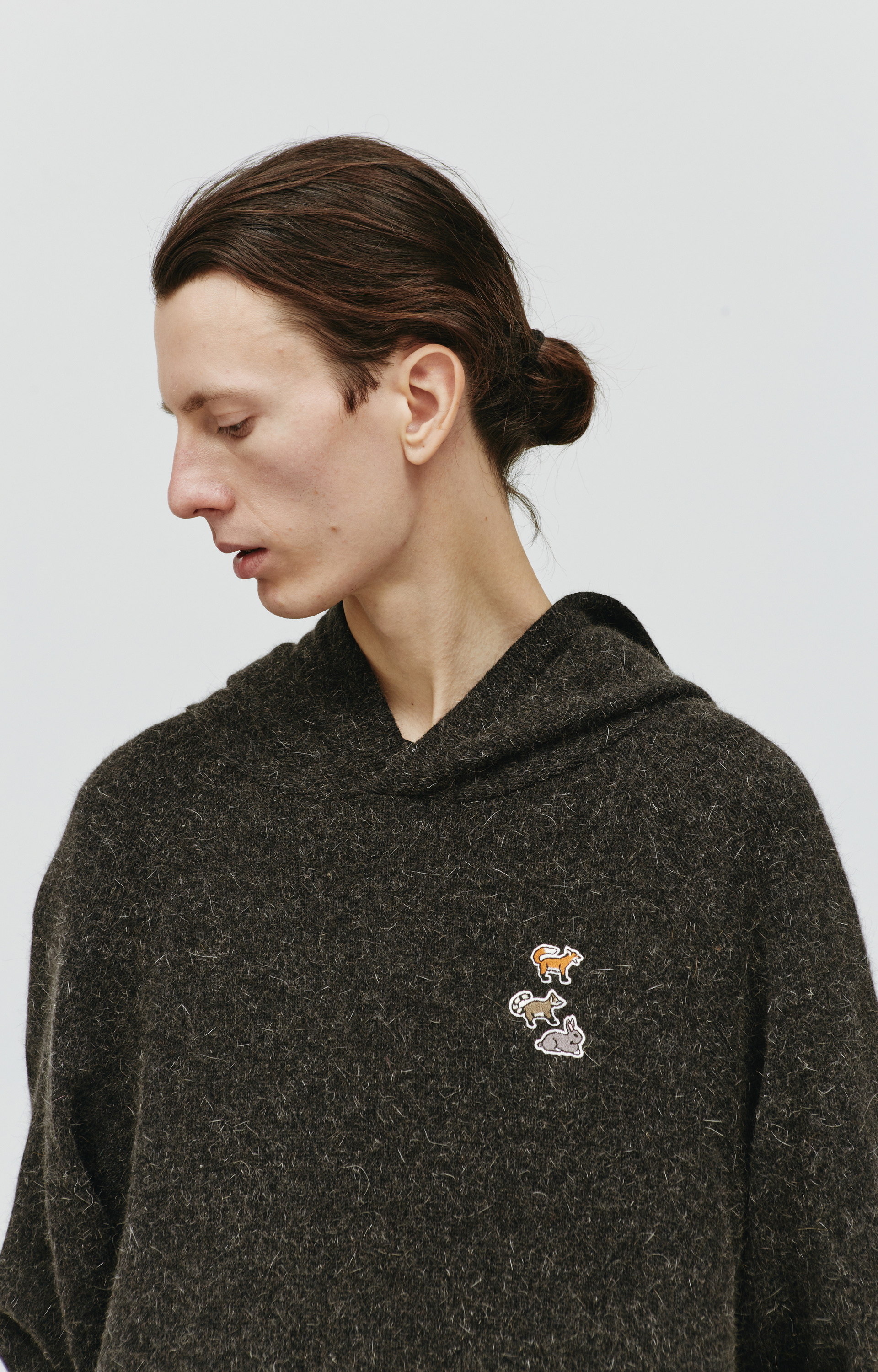 Doublet Шерстяное худи с вышивкой