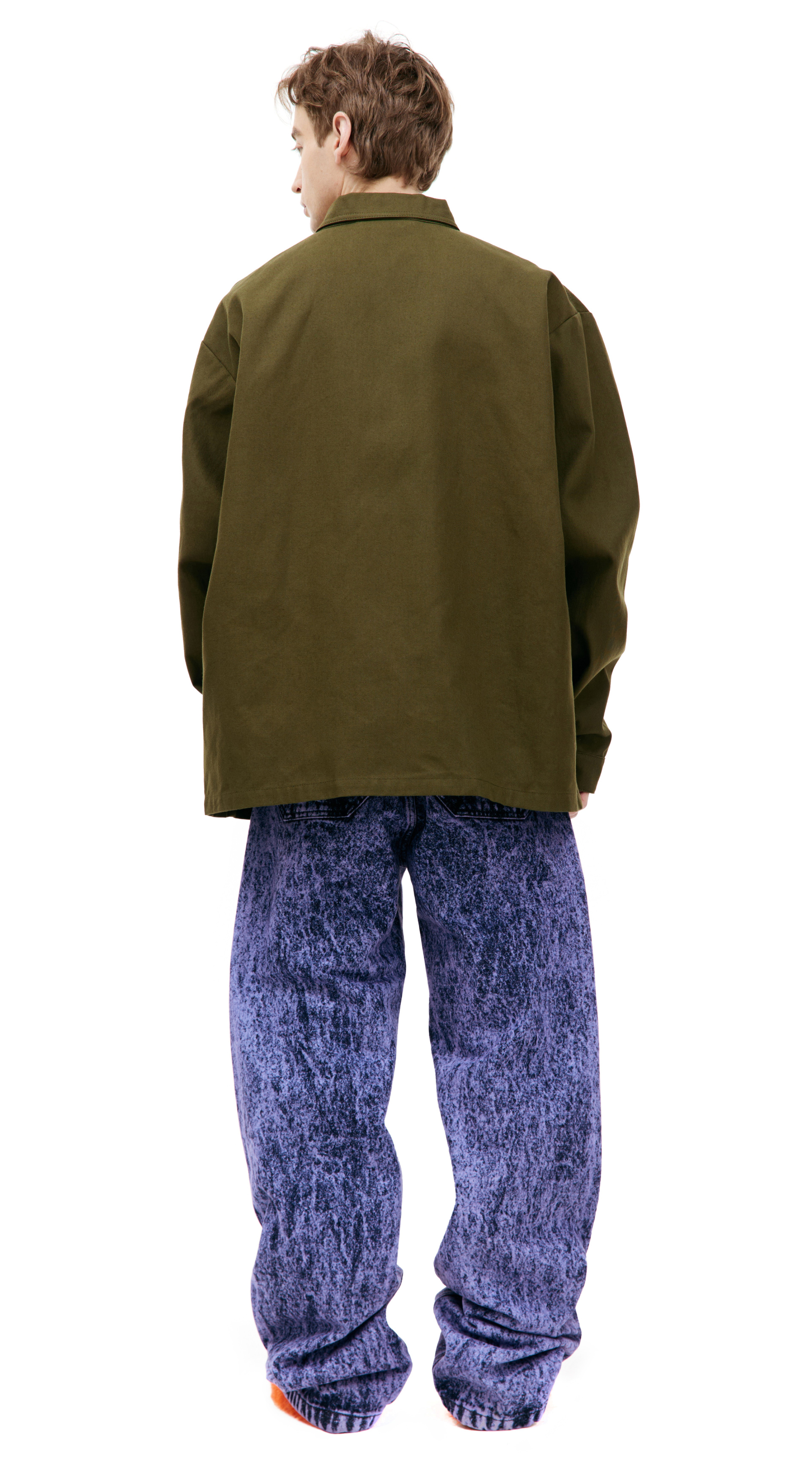 Marni Хаки рубашка на молнии