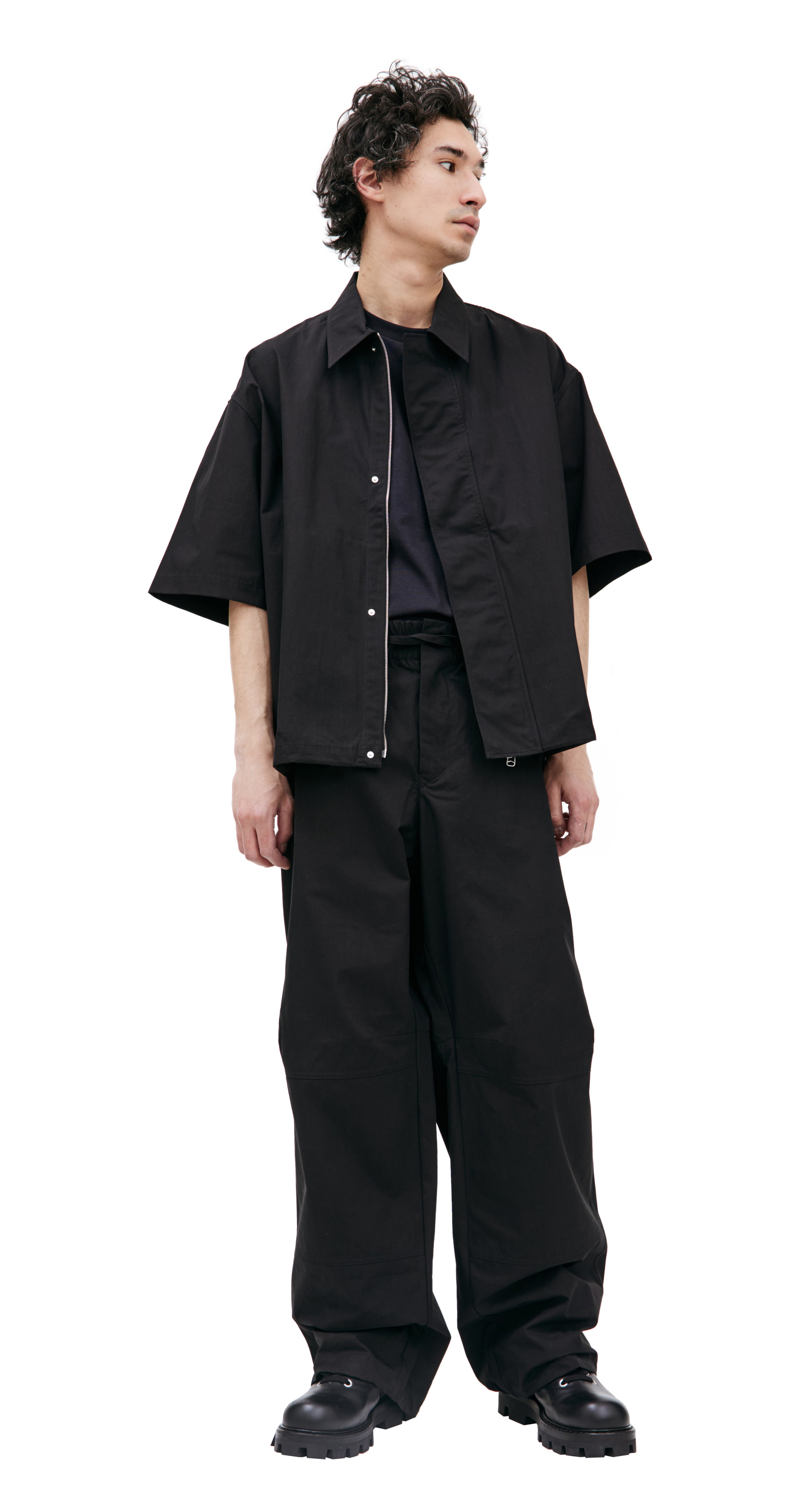 OAMC Черная рубашка с коротким рукавом