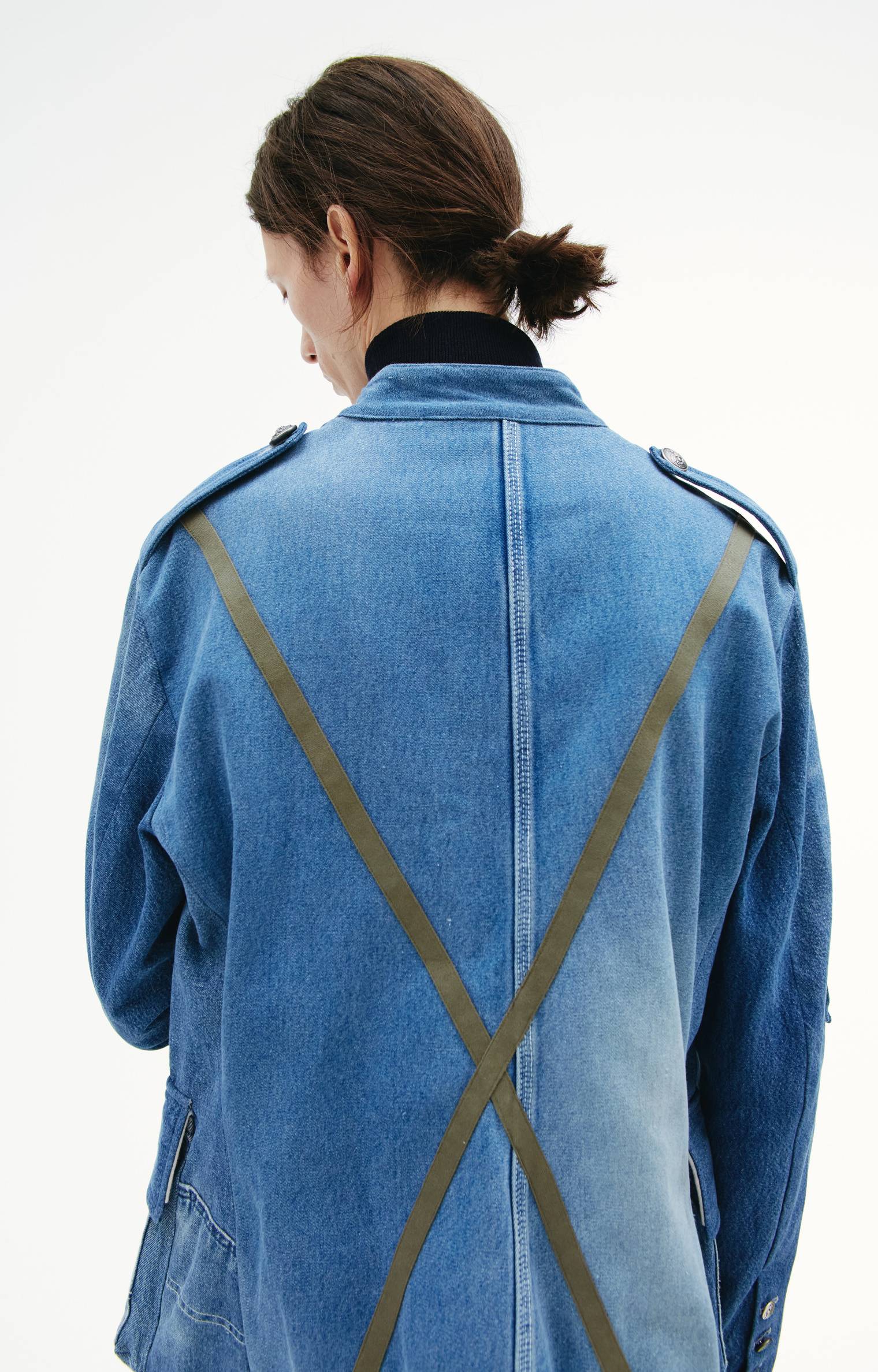 Greg Lauren Джинсовый пиджак Officer Ollie