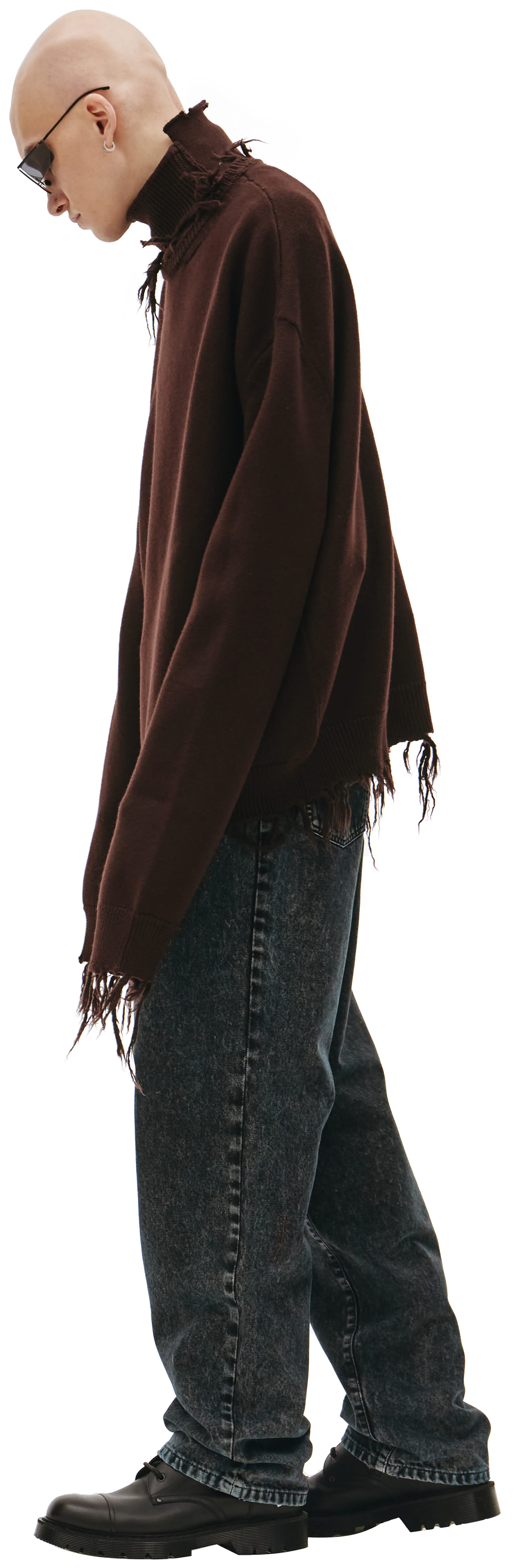 VETEMENTS Рваный свитер из шерсти