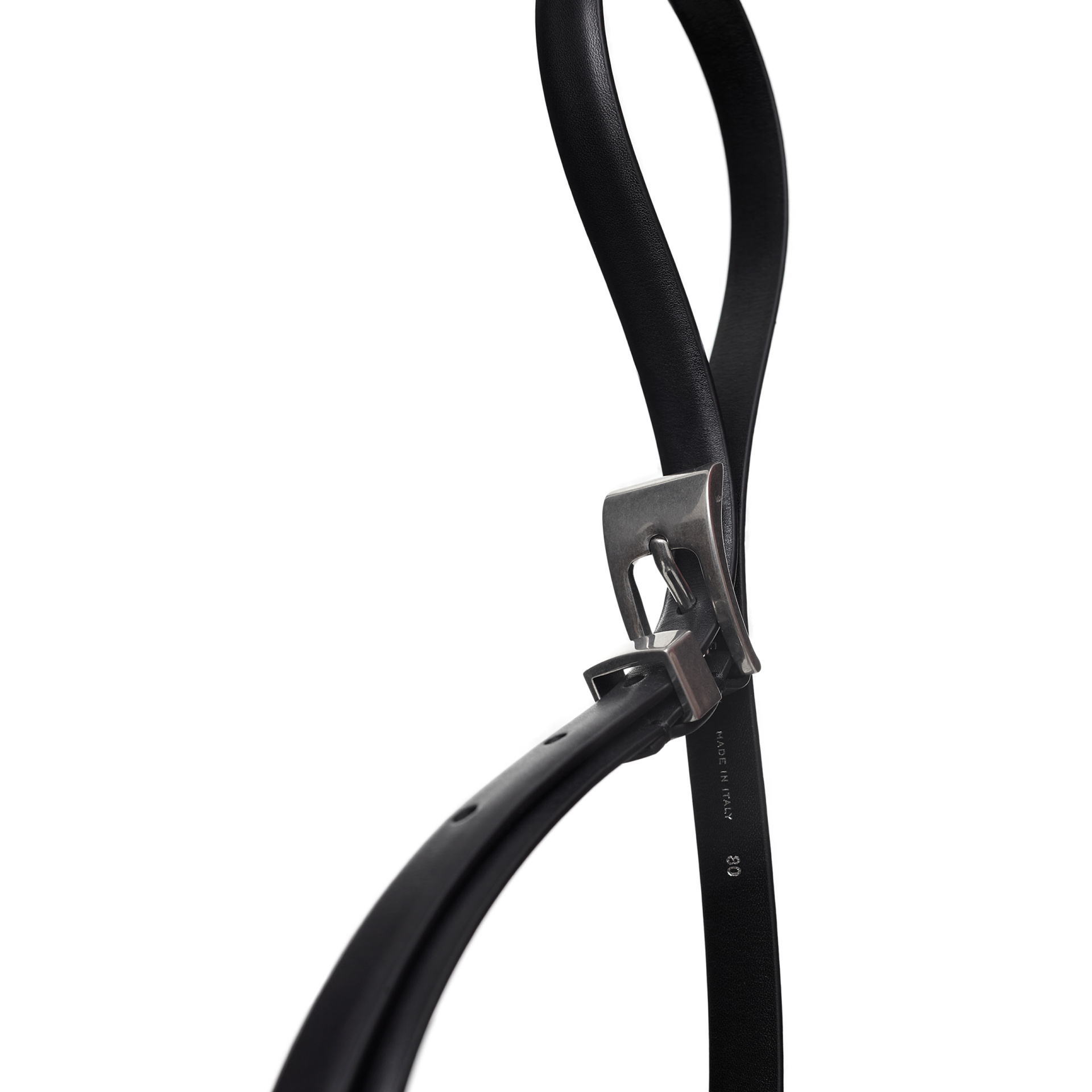 The Row Черный ремень из кожи