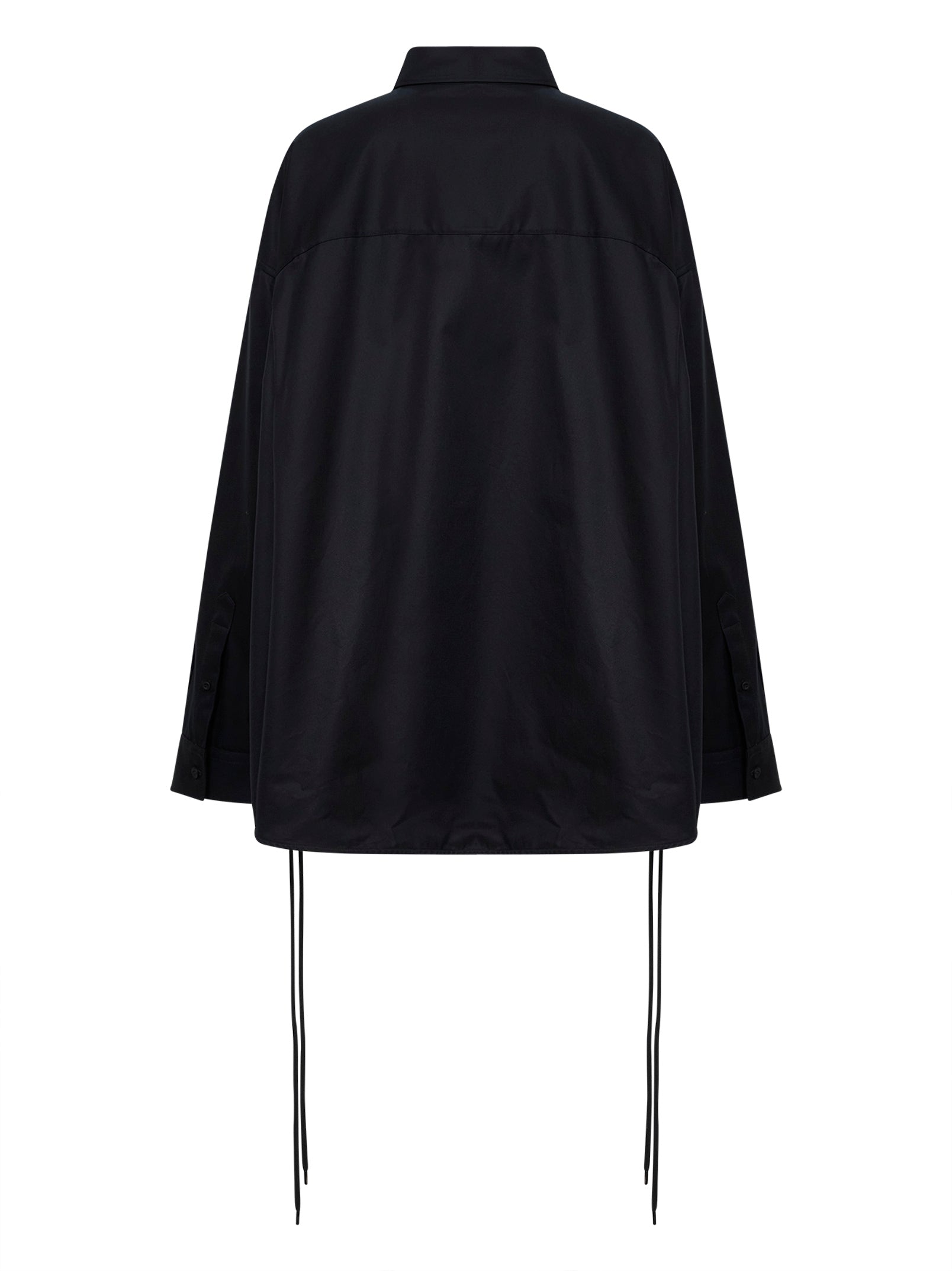 Balenciaga Черная рубашка оверсайз