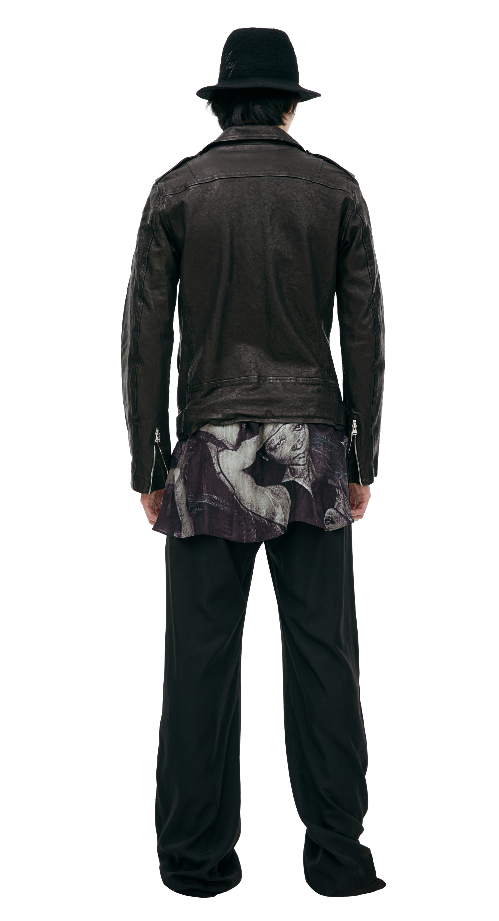 Yohji Yamamoto Кожаная куртка Yohji Yamamoto X BACKLASH