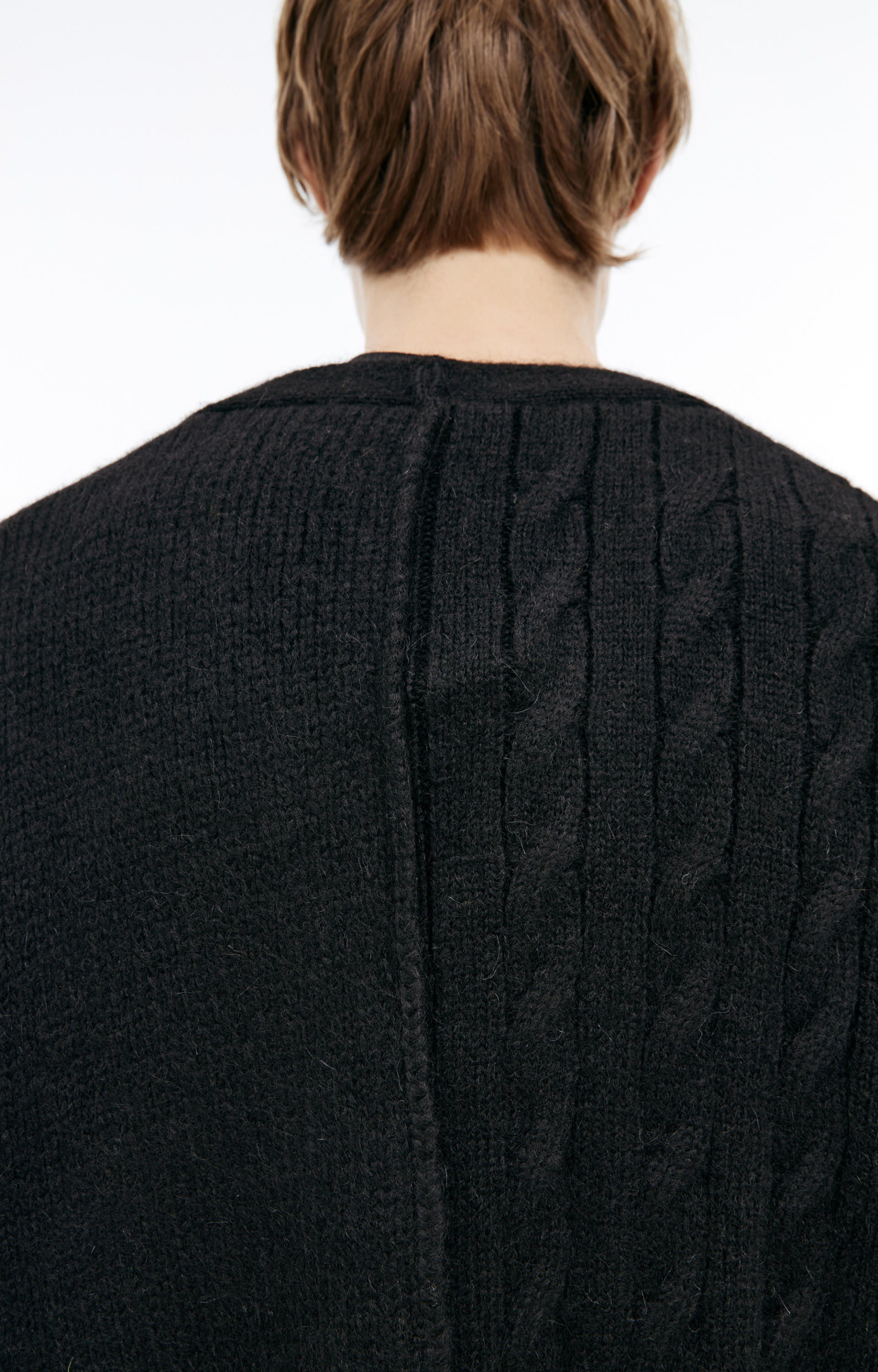 VETEMENTS Комбинированный кардиган из шерсти