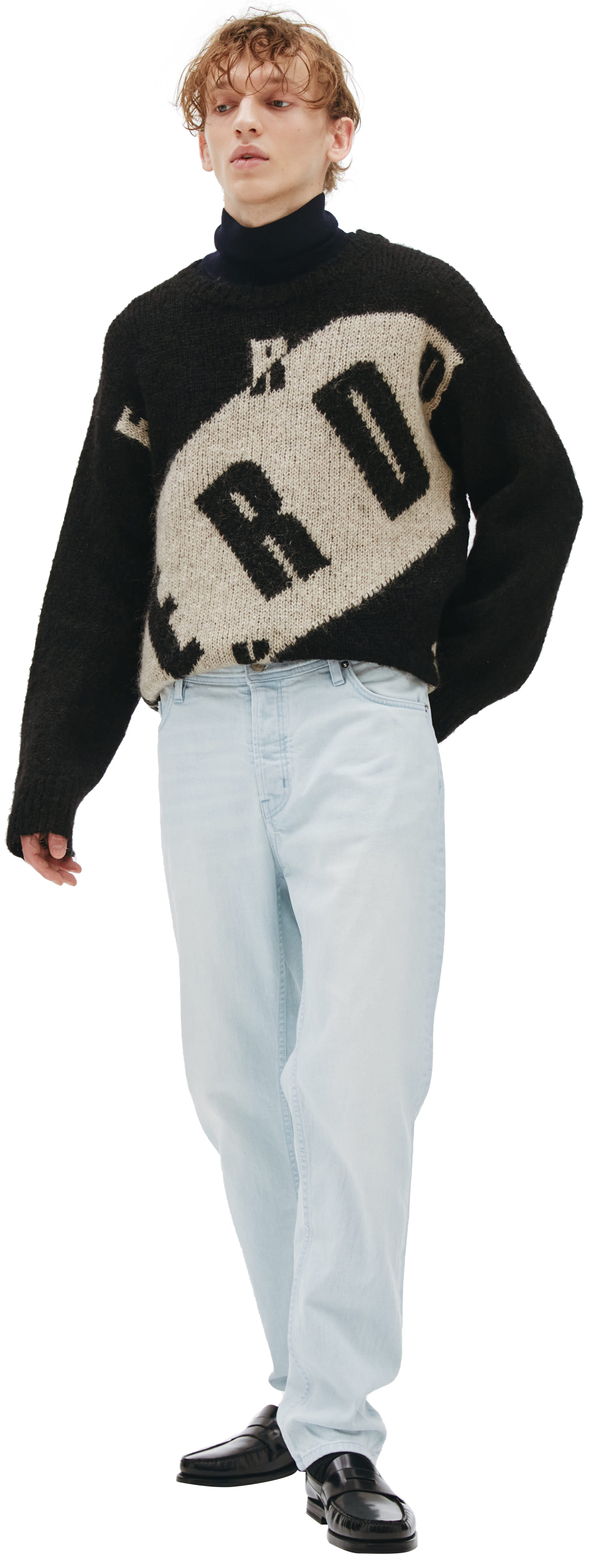 Enfants Riches Déprimés Зауженные джинсы с кожаным патчем