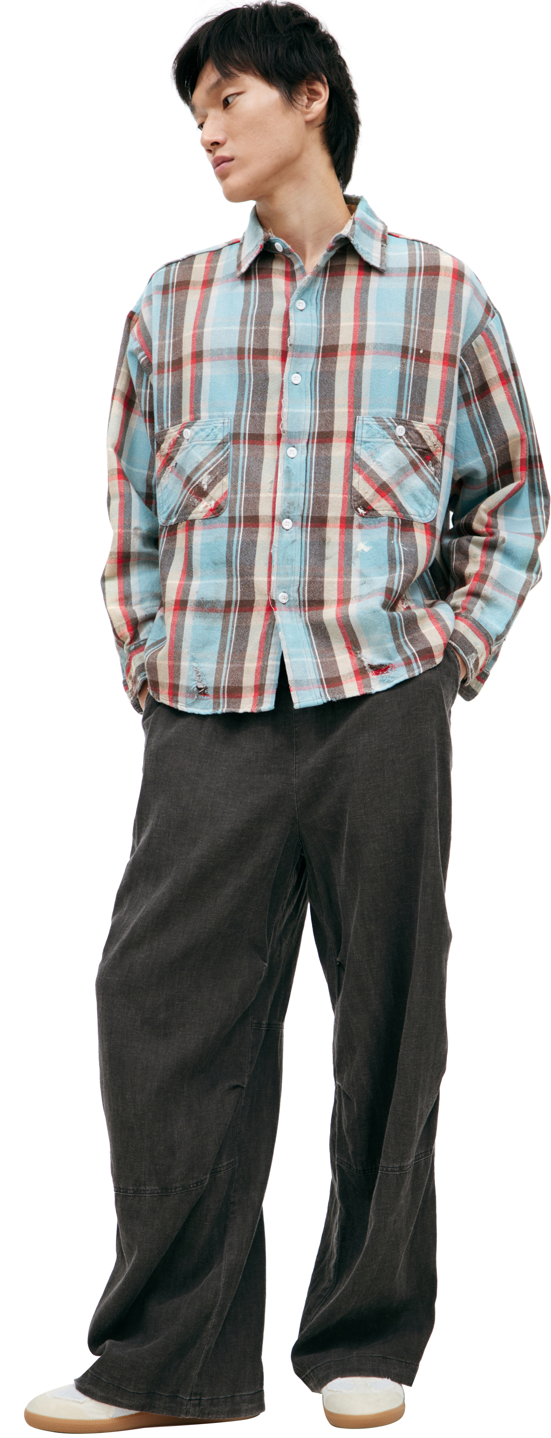 Saint Mxxxxxx Оверсайз рубашка в клетку