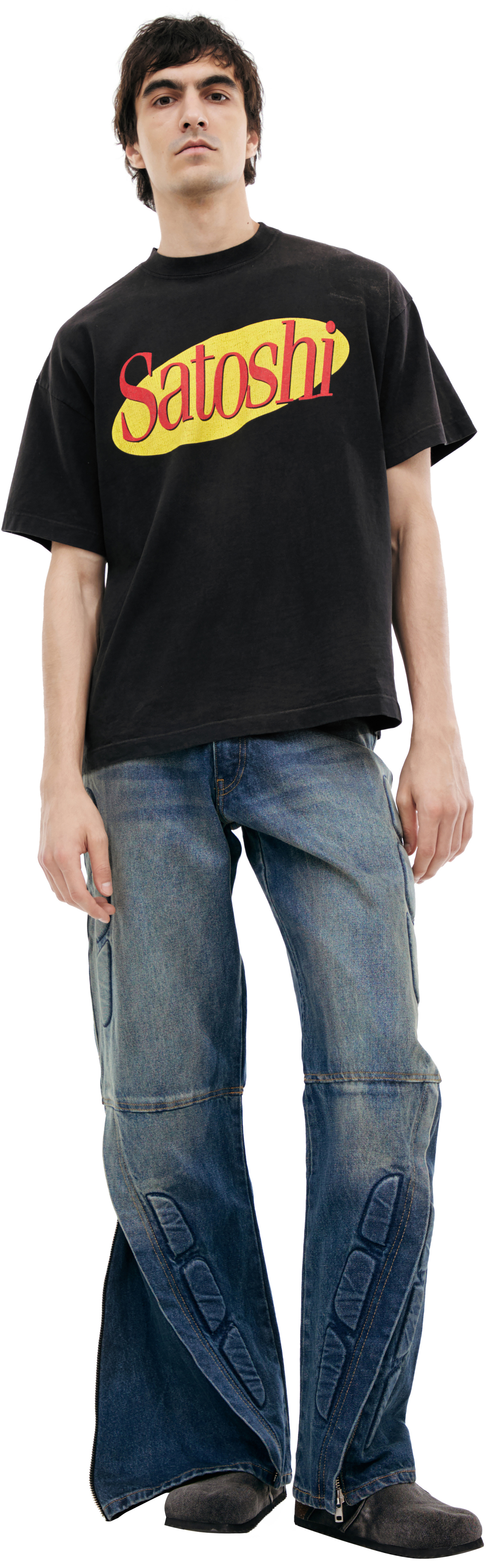 Satoshi Nakamoto Black logo t-shirt