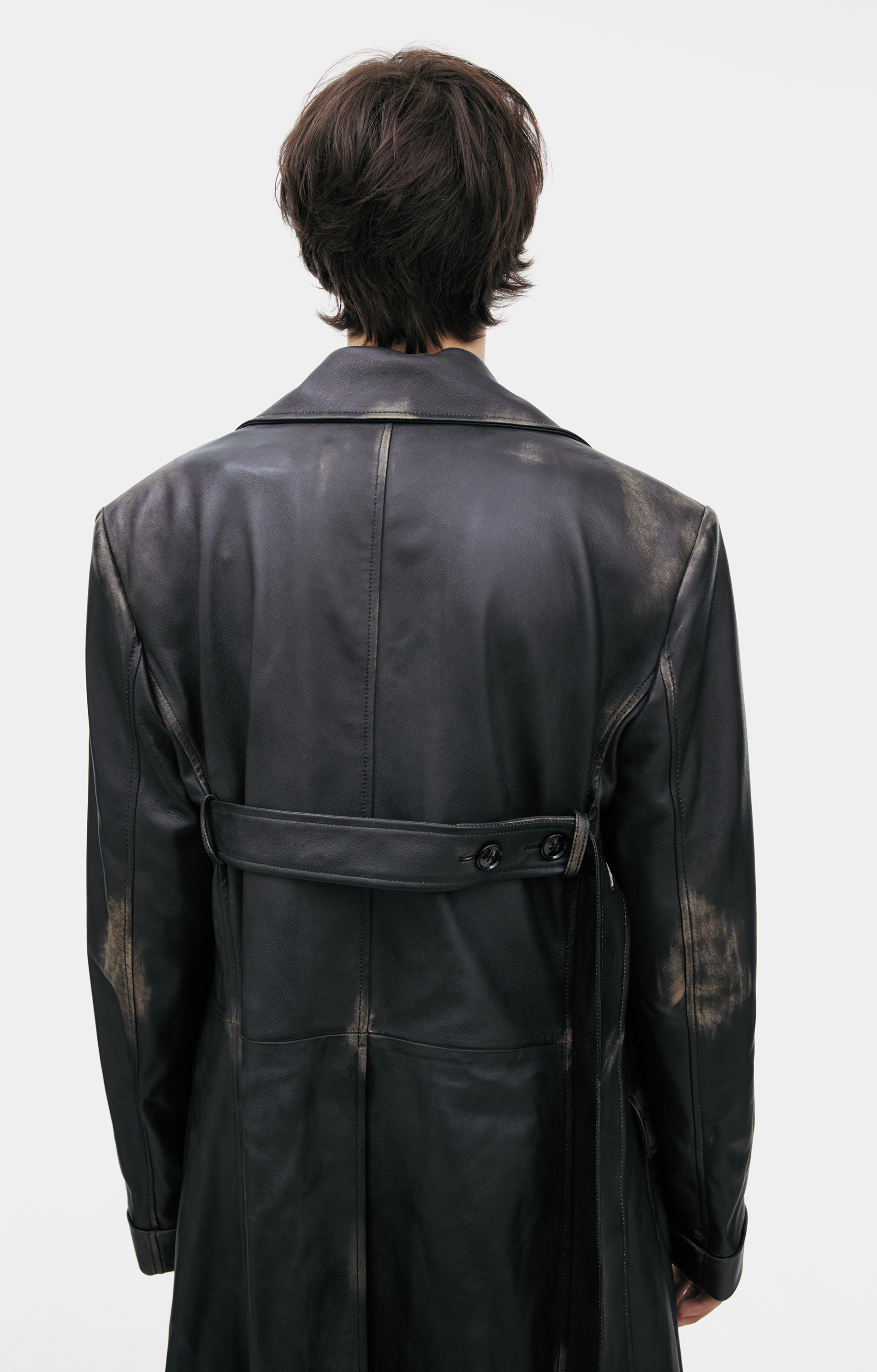 Ann Demeulemeester Кожаное пальто AILO