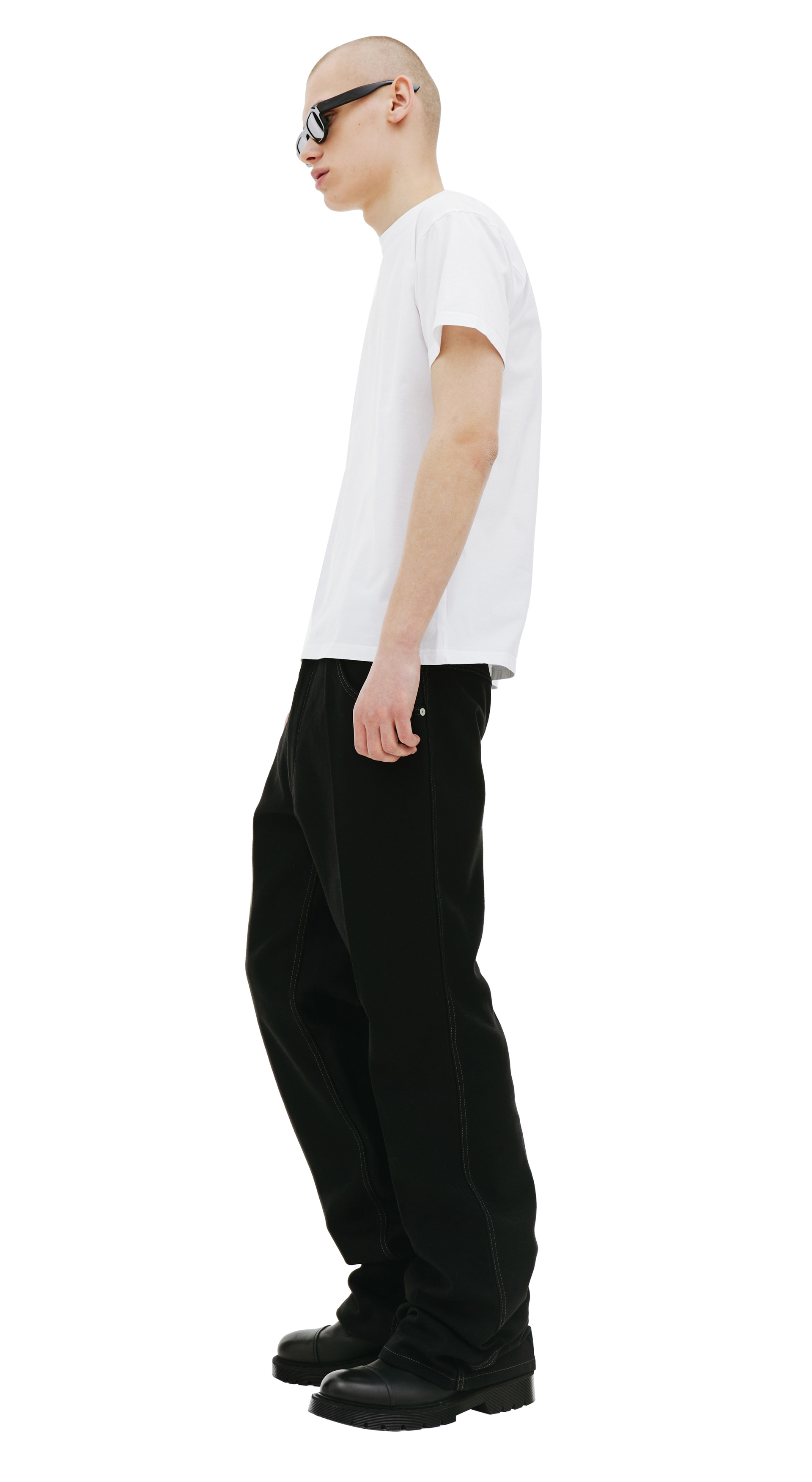 Maison Margiela Футболка с вышивкой логотипа