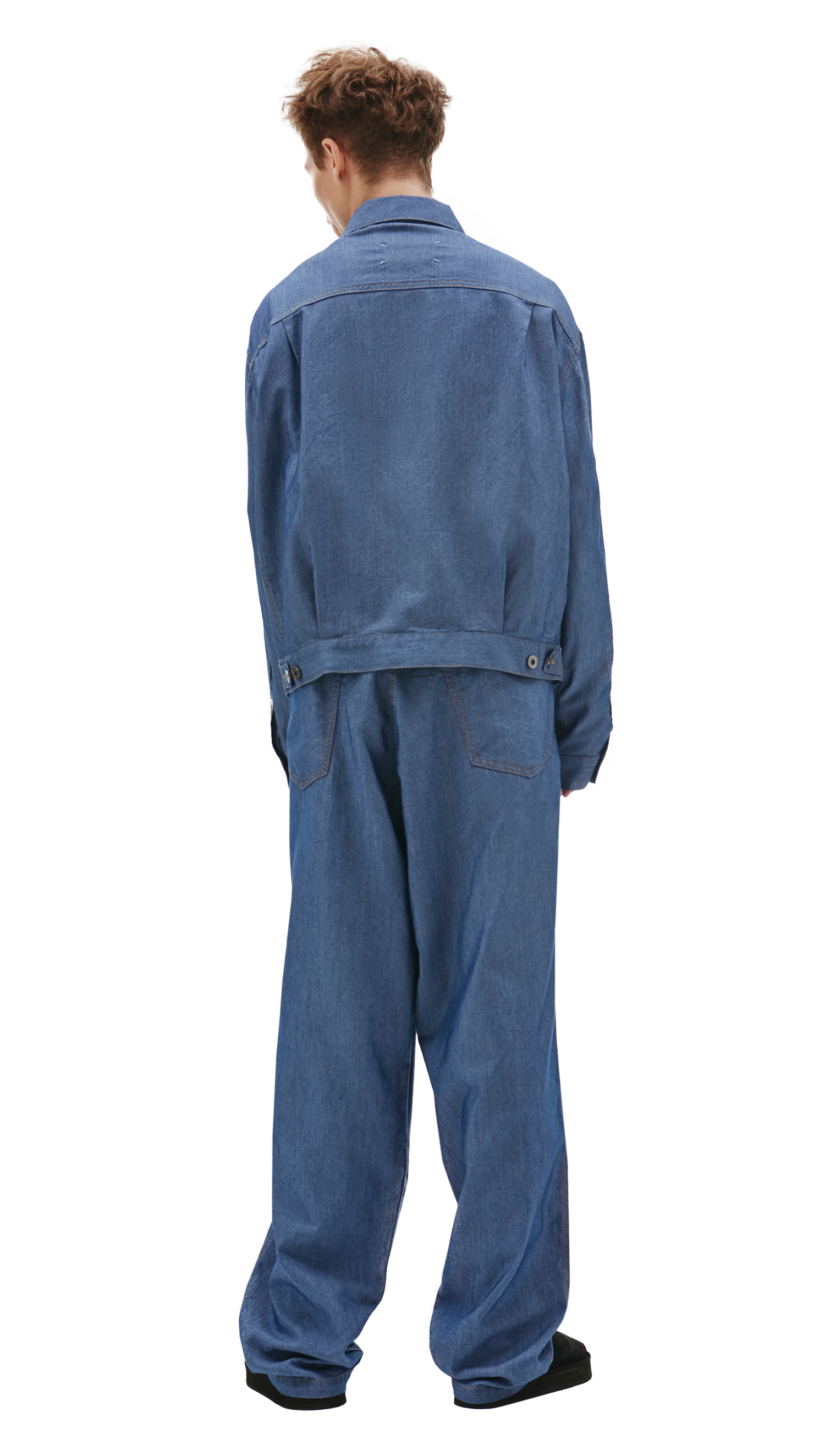 Maison Margiela Синяя куртка на пуговицах