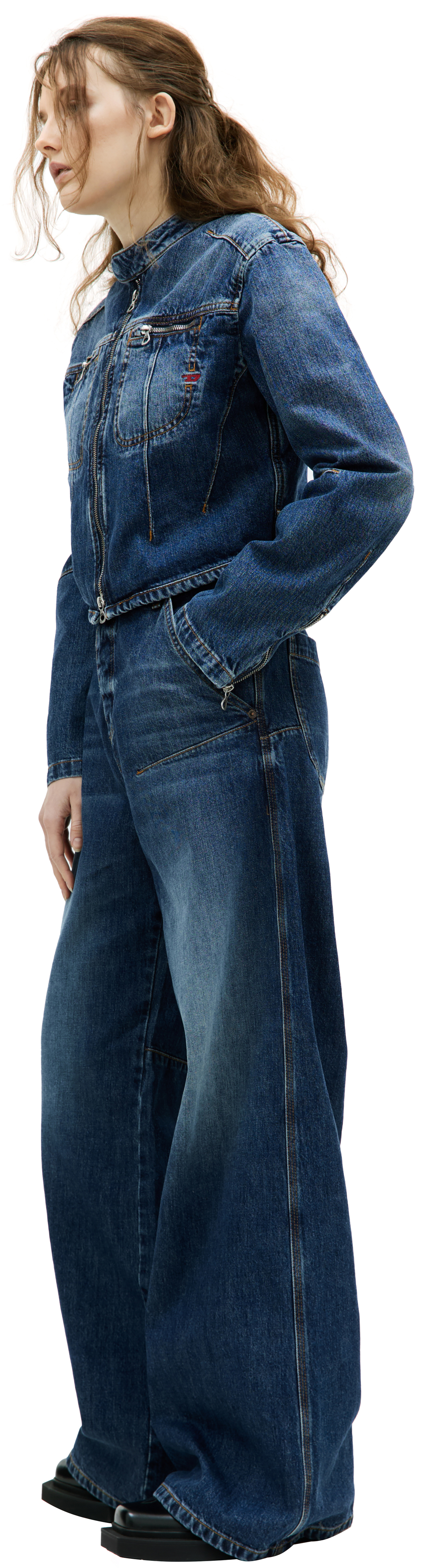 Diesel Джинсовая куртка на молнии