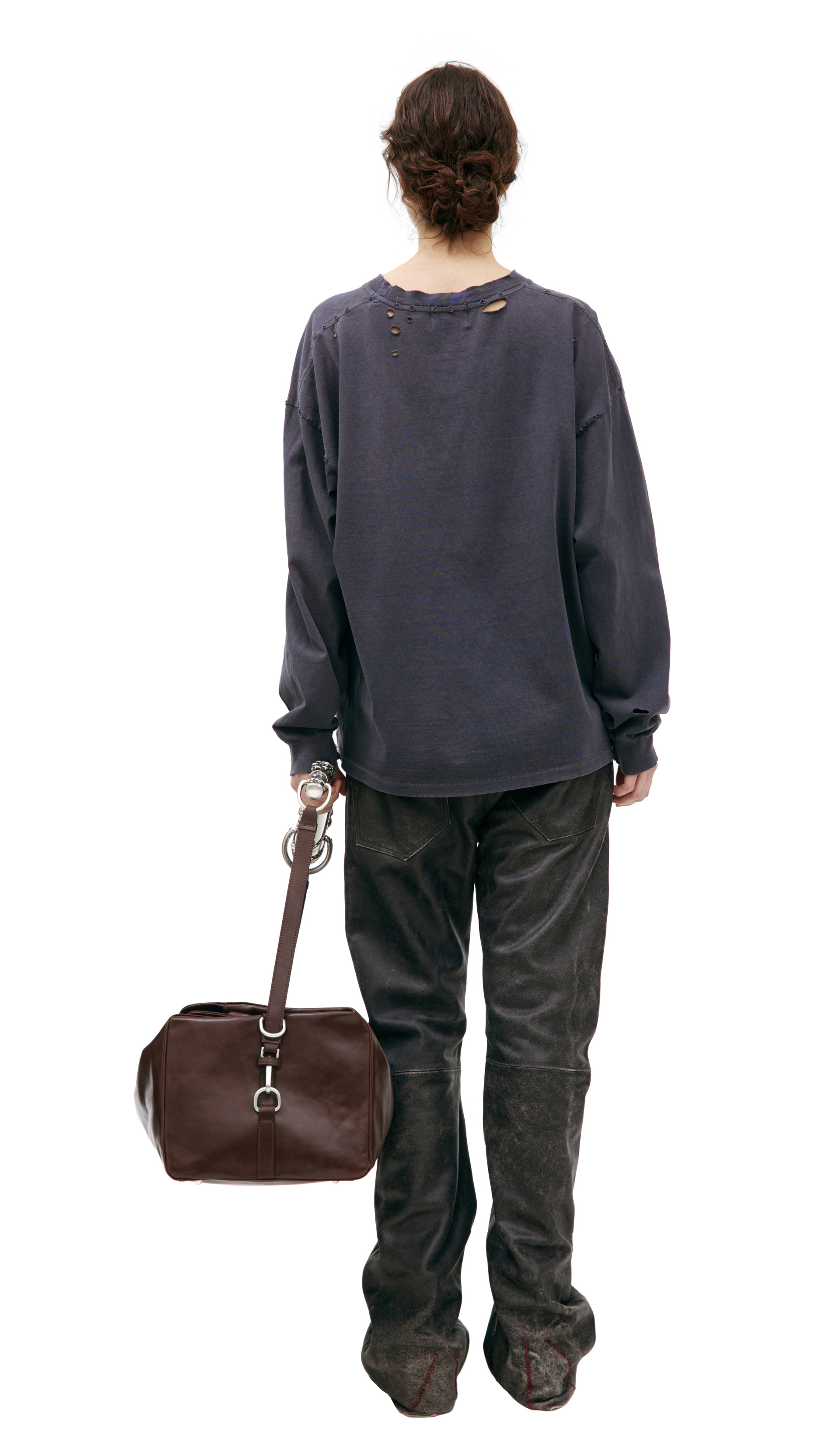 Enfants Riches Déprimés Рваный лонгслив с логотипом