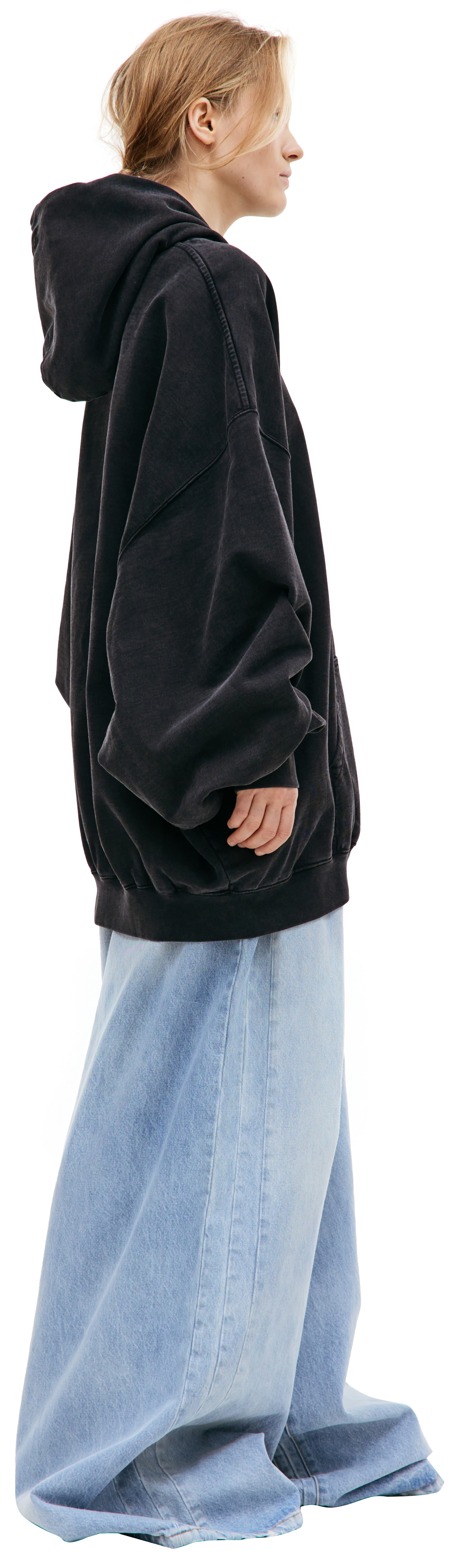 VETEMENTS Черное худи с принтом XES