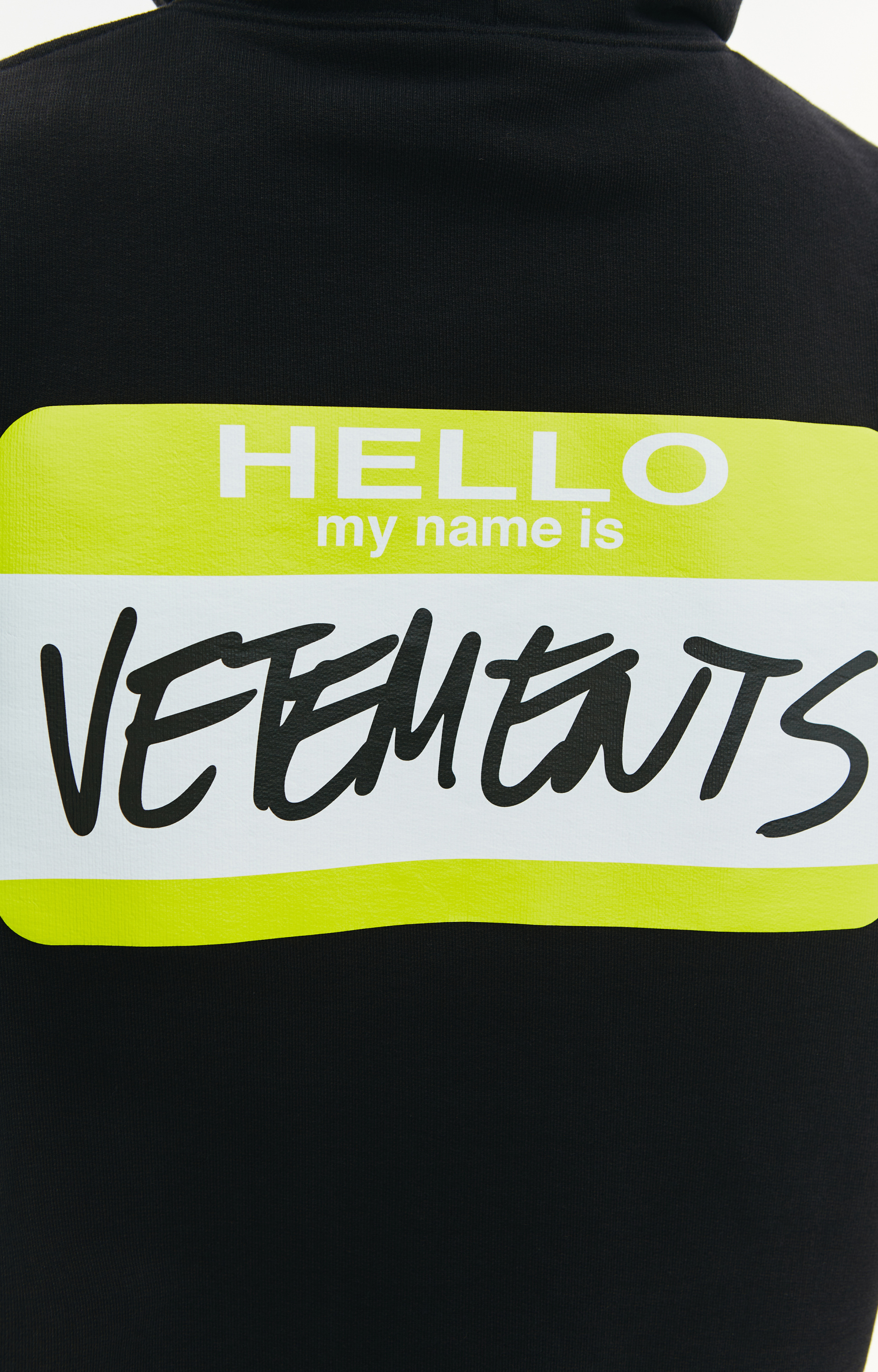 VETEMENTS Худи \'My name is\' на молнии