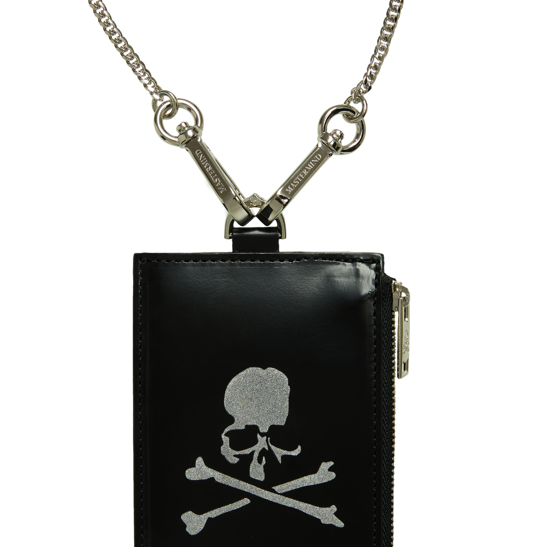 Mastermind WORLD Черный картхолдер из кожи