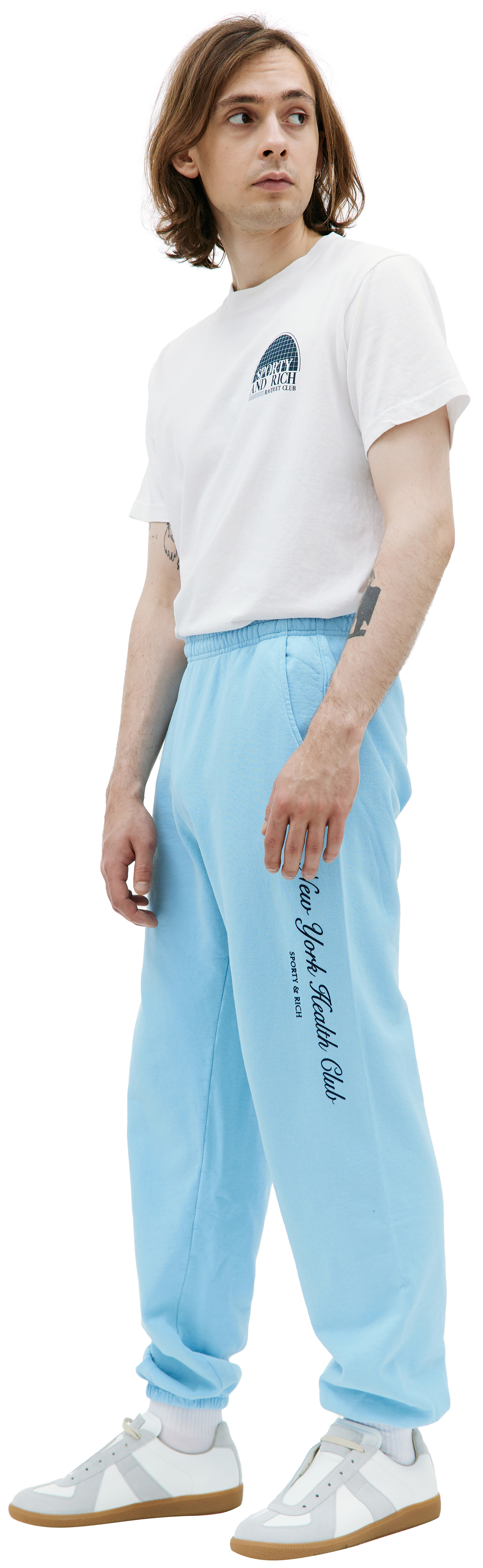 SPORTY & RICH Спортивне брюки с принтом \'NY Health Club\'