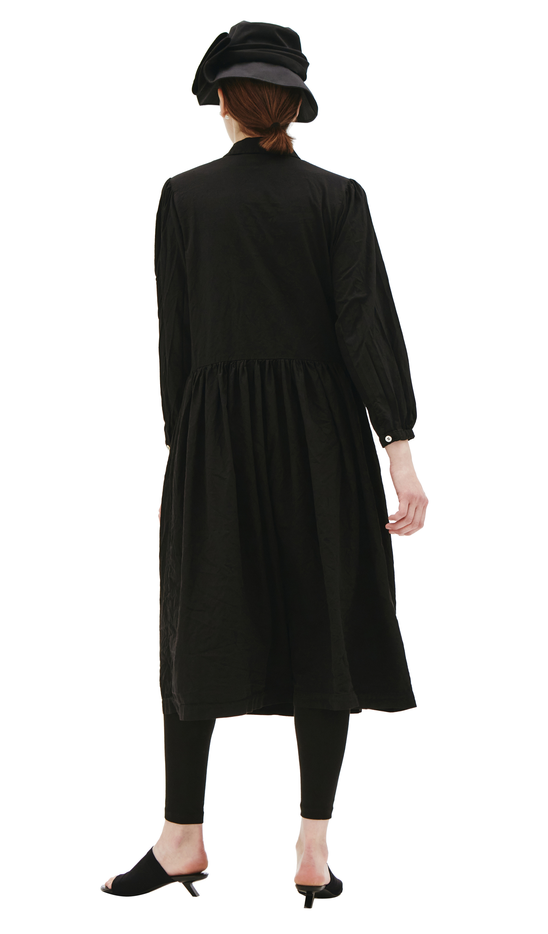 Comme des Garcons CdG Платье миди со сборкой на талии