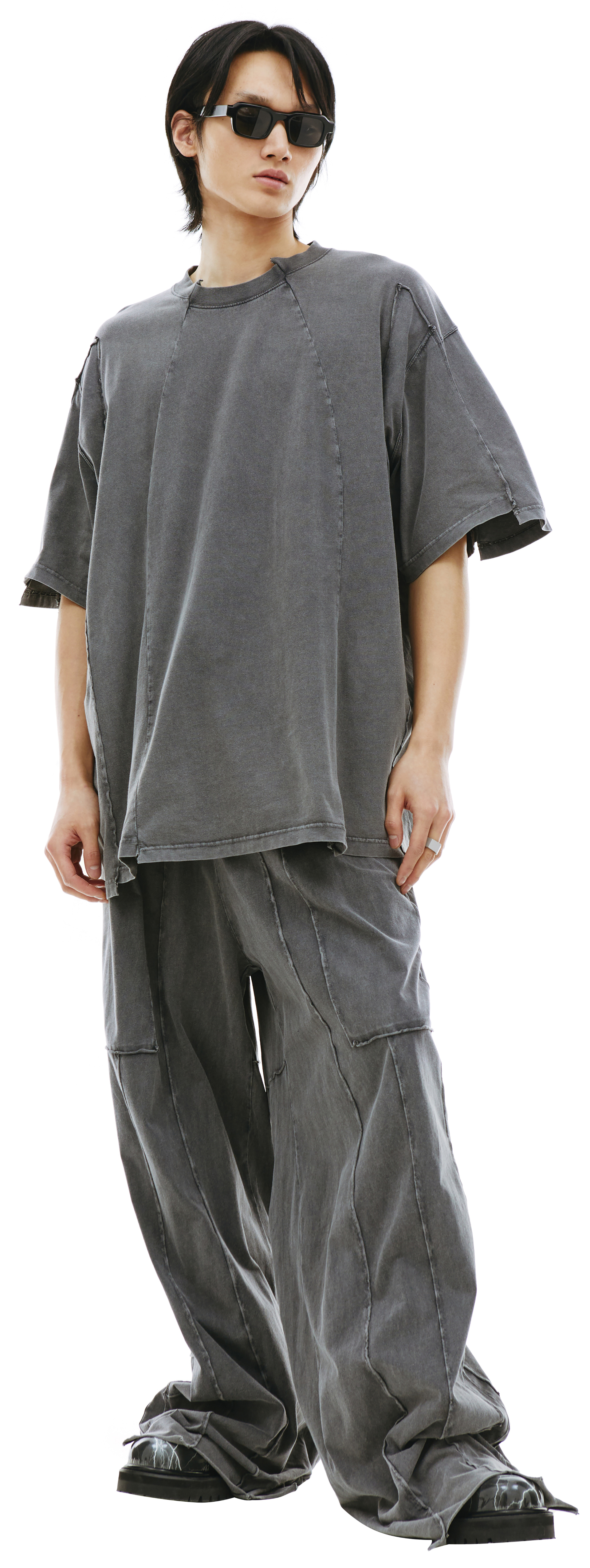 VETEMENTS Оверсайз футболка с выстиранным эффектом