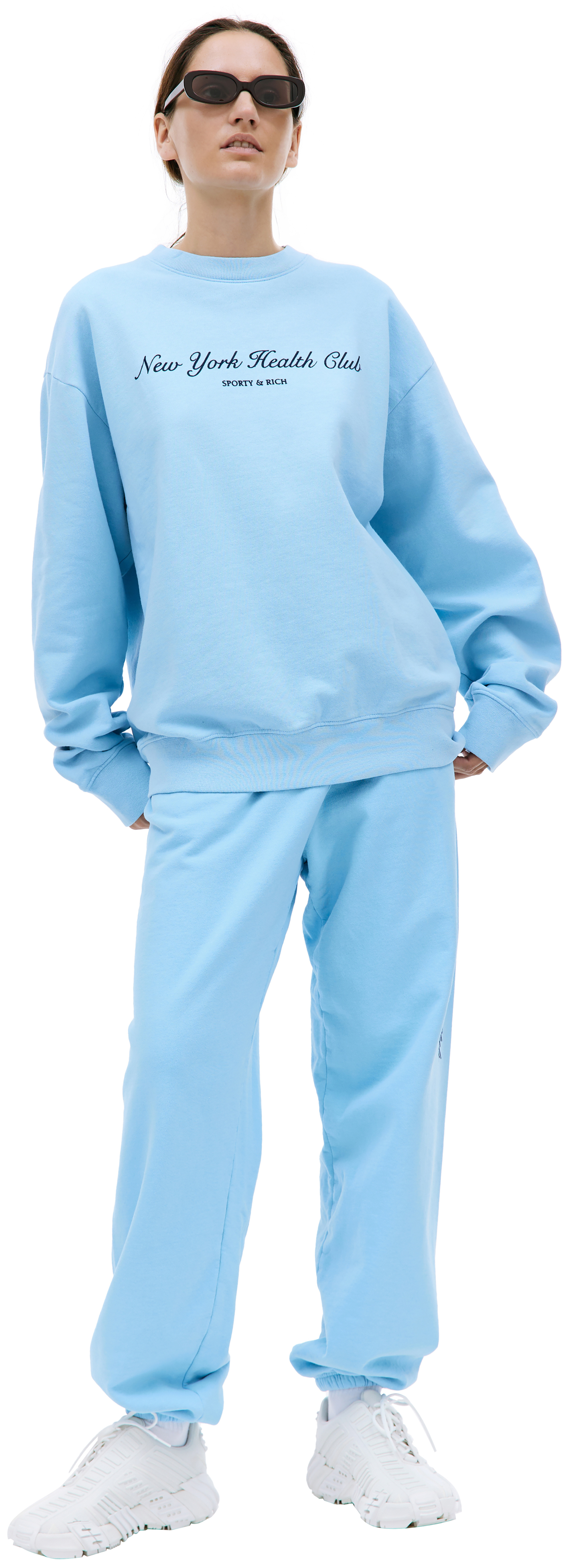 SPORTY & RICH Свитшот с принтом \'NY Health Club\'